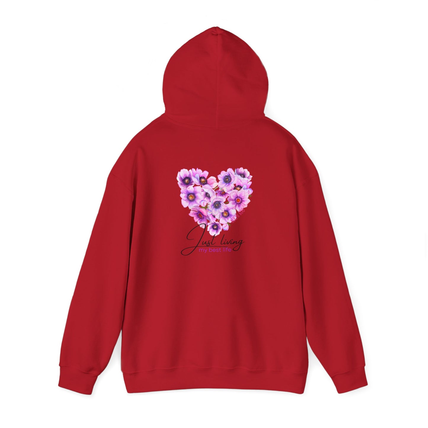 Floral Heart Unisex Hoodie - Cozy & Stylish Sweatshirt for Everyday Comfort