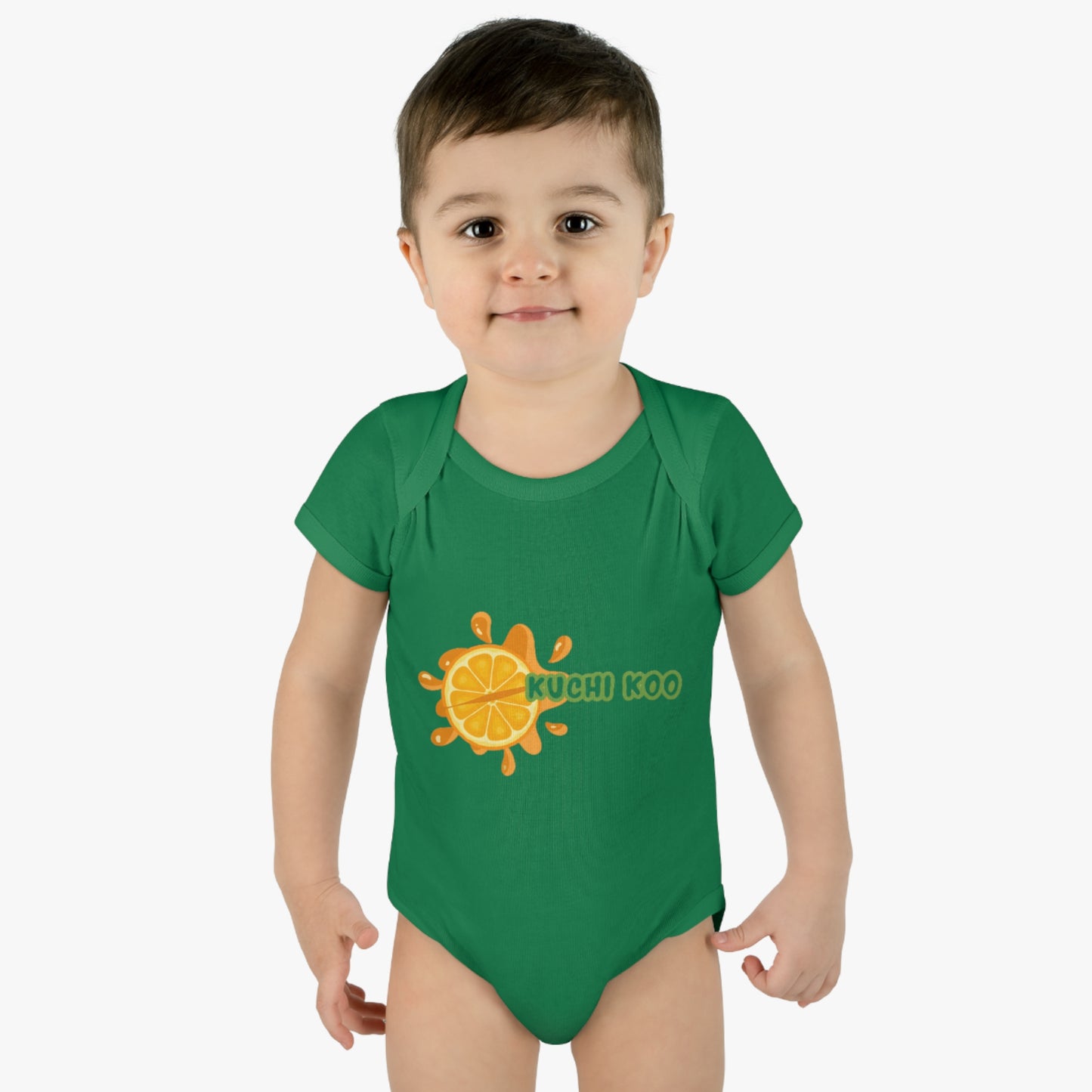 Kuchi Koo Citrus Infant Bodysuit - Cute Baby Rib Onesie