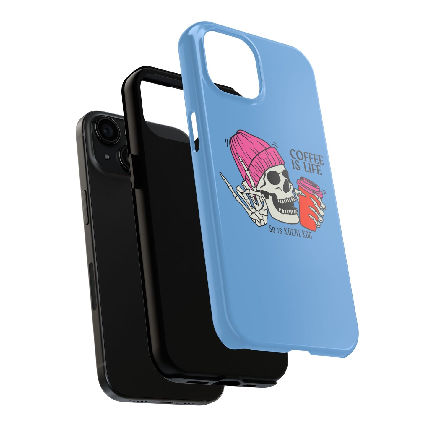 Coffee is Life Tough Phone Case - Skull Design for Coffee Lovers