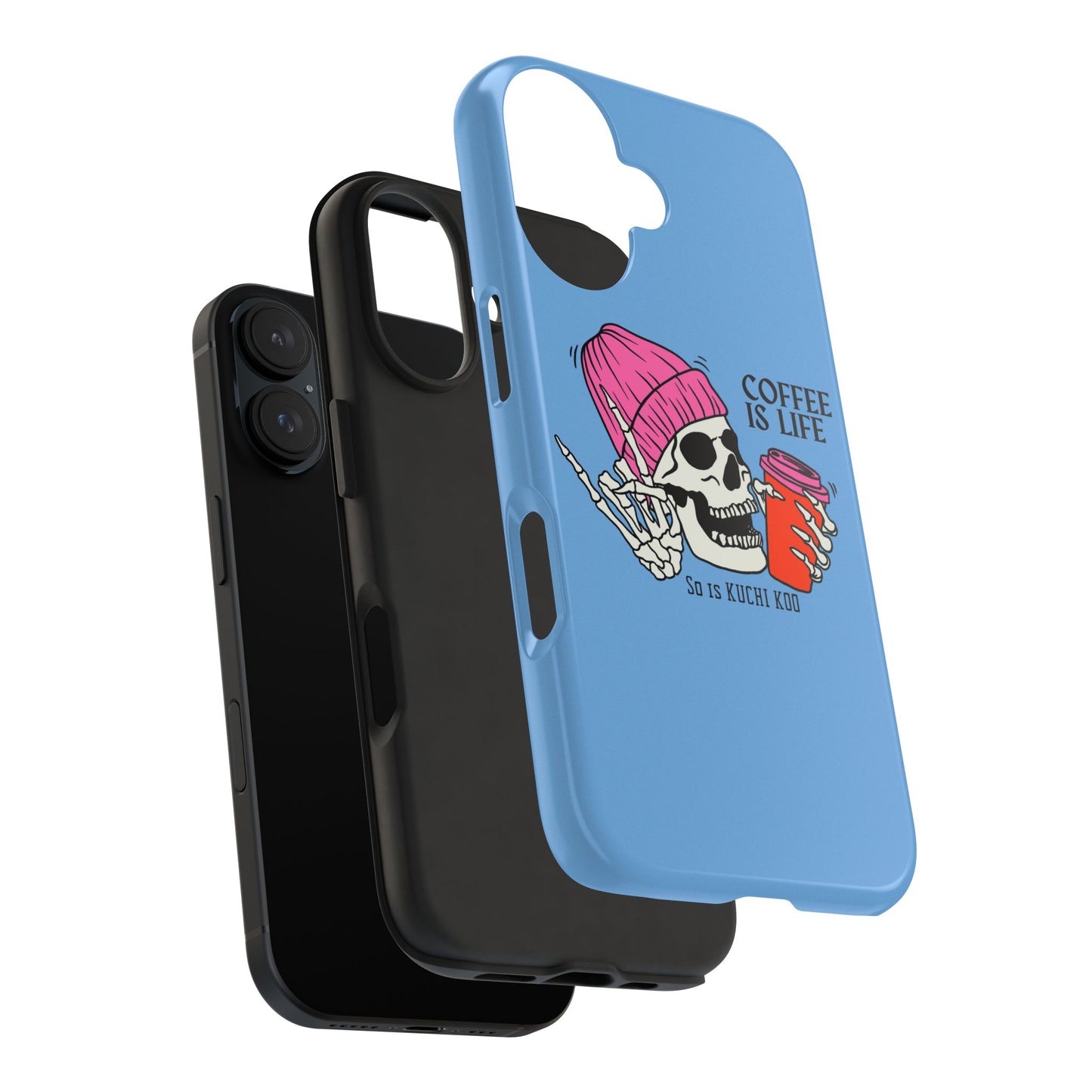 Coffee is Life Tough Phone Case - Skull Design for Coffee Lovers