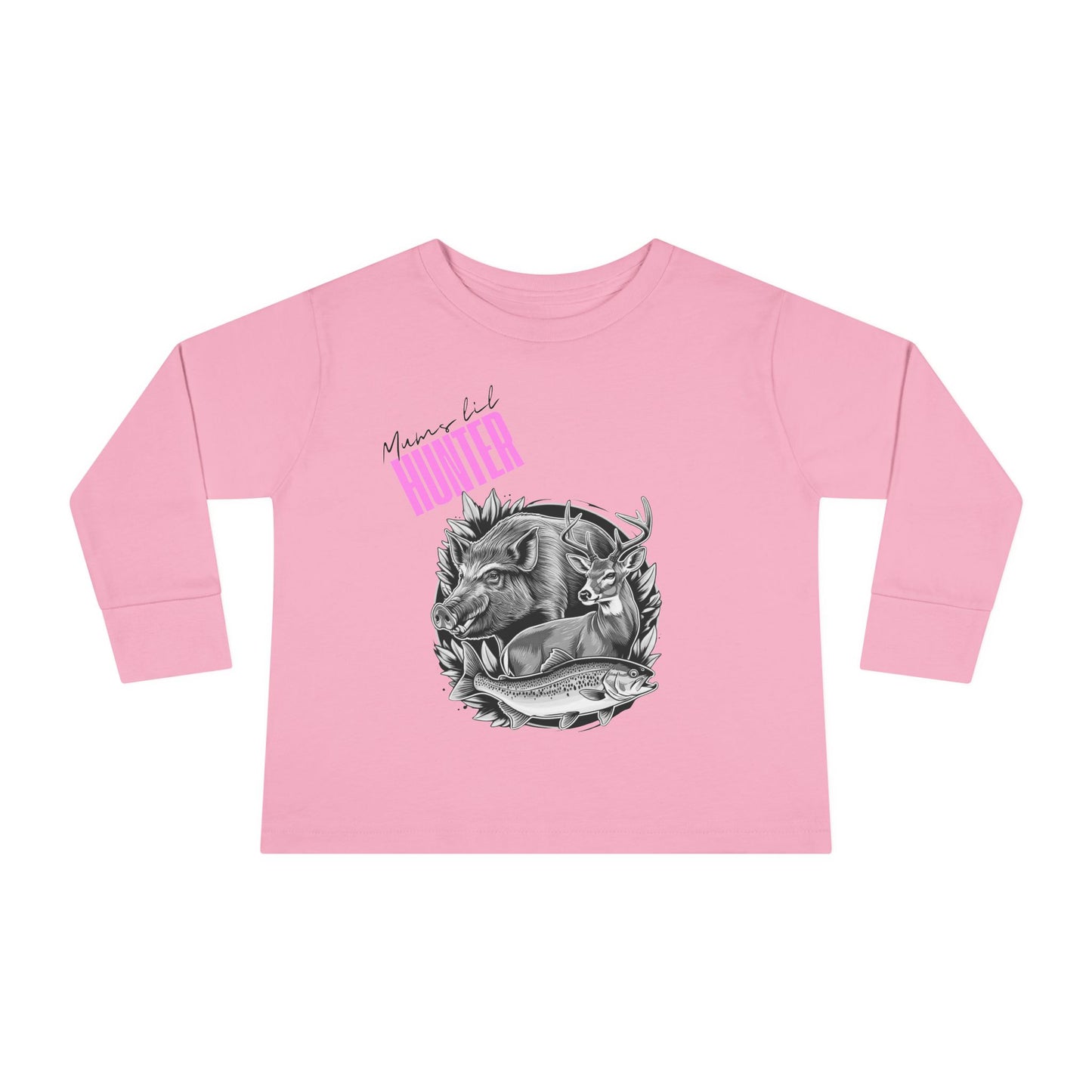 Toddler Long Sleeve Tee - Mini Hunter Graphic T-Shirt