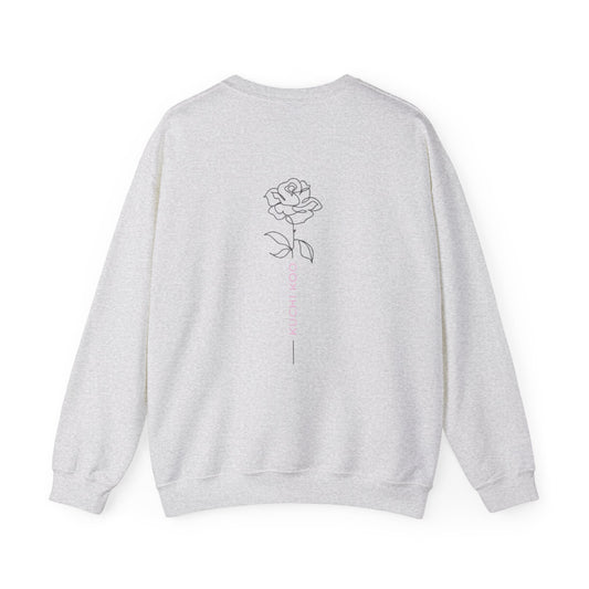 Crewneck Sweatshirt - Floral Rose Design, Cozy and Stylish for Everyday