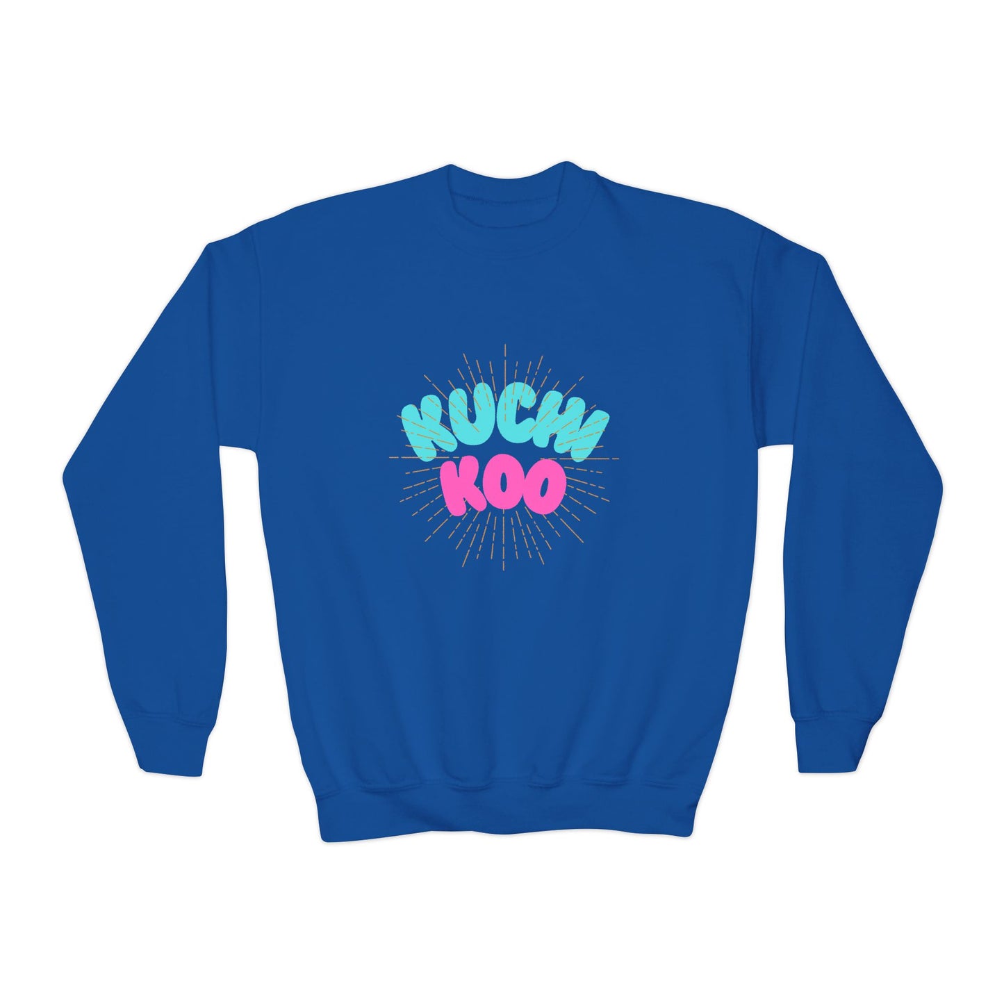 Youth Crewneck Sweatshirt - "Kucha Koo" Fun Graphic for Kids