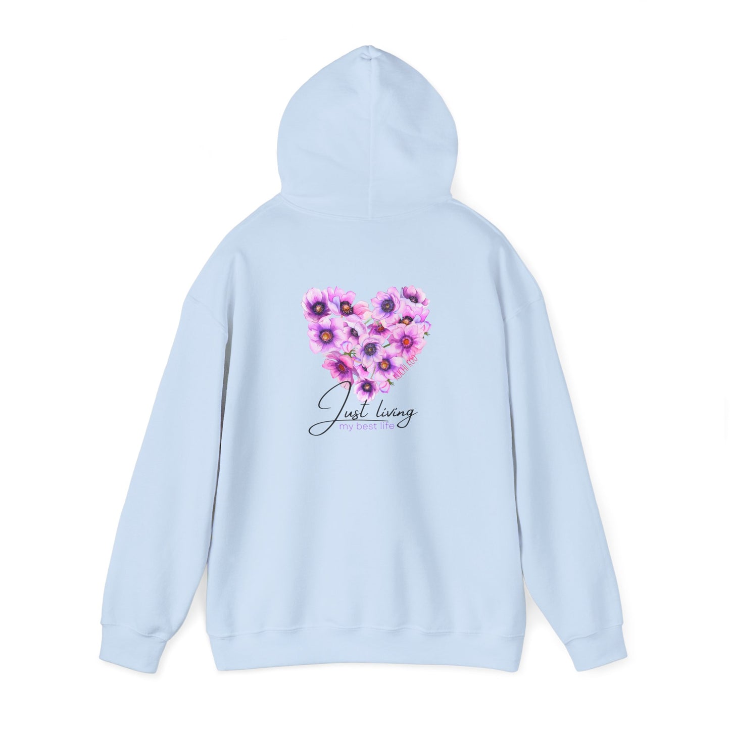 Floral Heart Unisex Hoodie - Cozy & Stylish Sweatshirt for Everyday Comfort