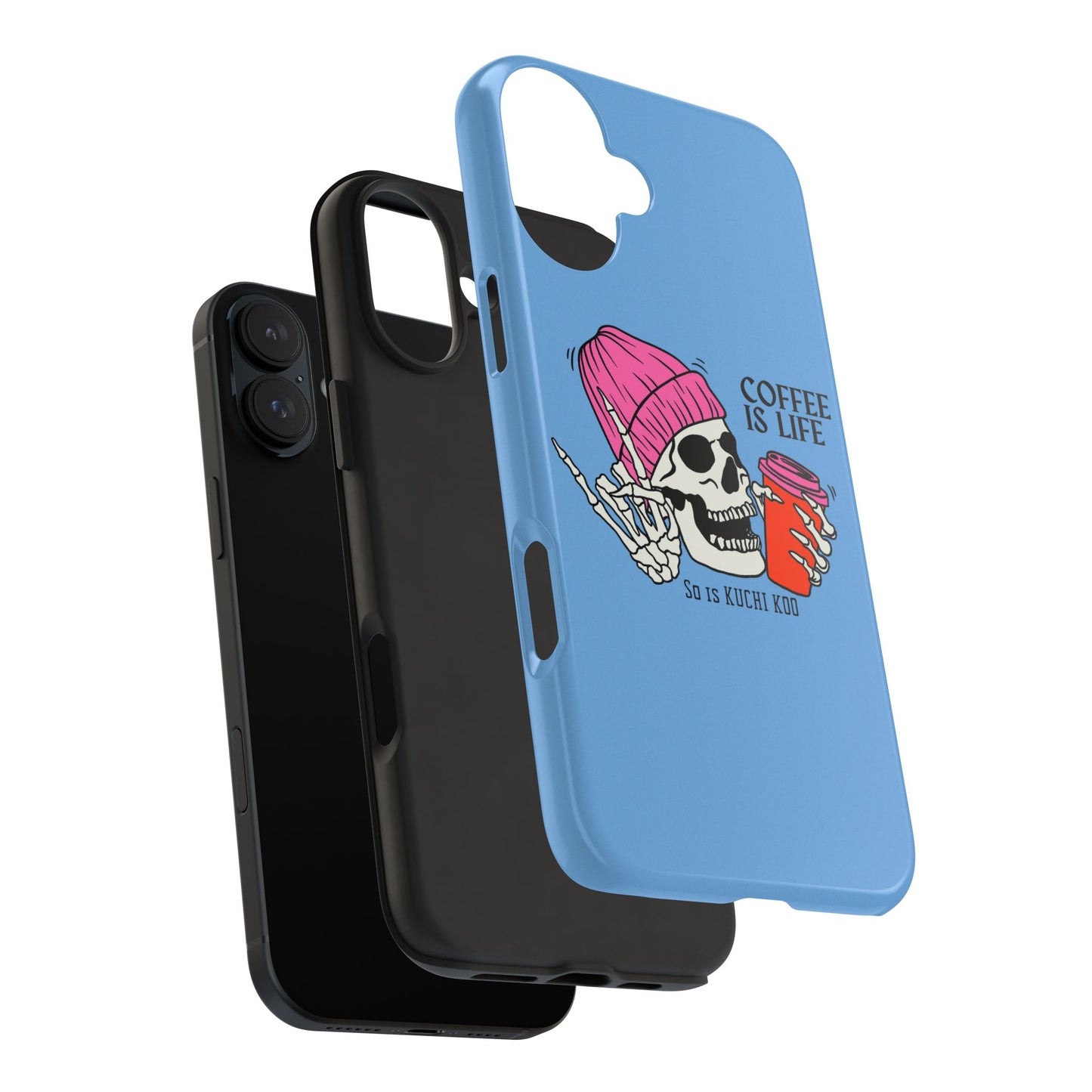 Coffee is Life Tough Phone Case - Skull Design for Coffee Lovers