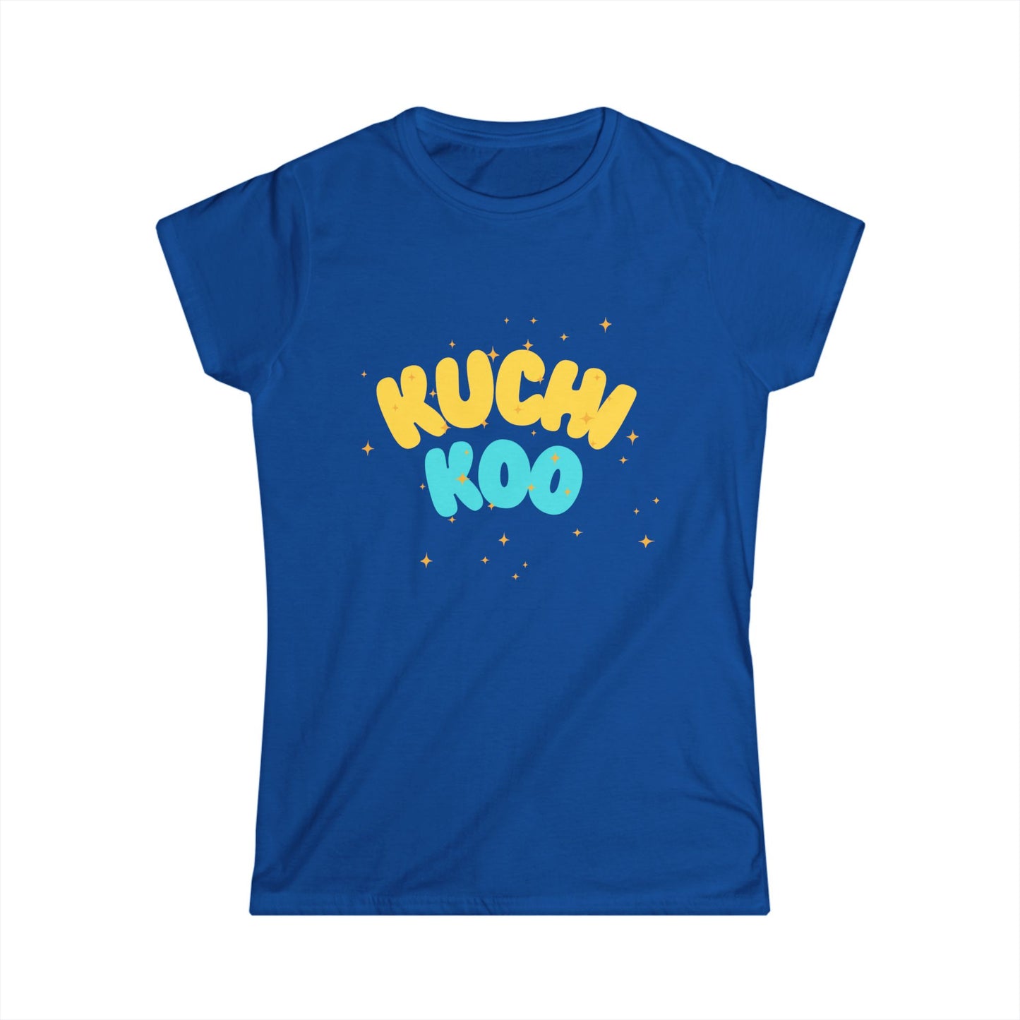 KUCHI KOO Women's Softstyle Tee - Playful Graphic T-Shirt for Everyday Wear
