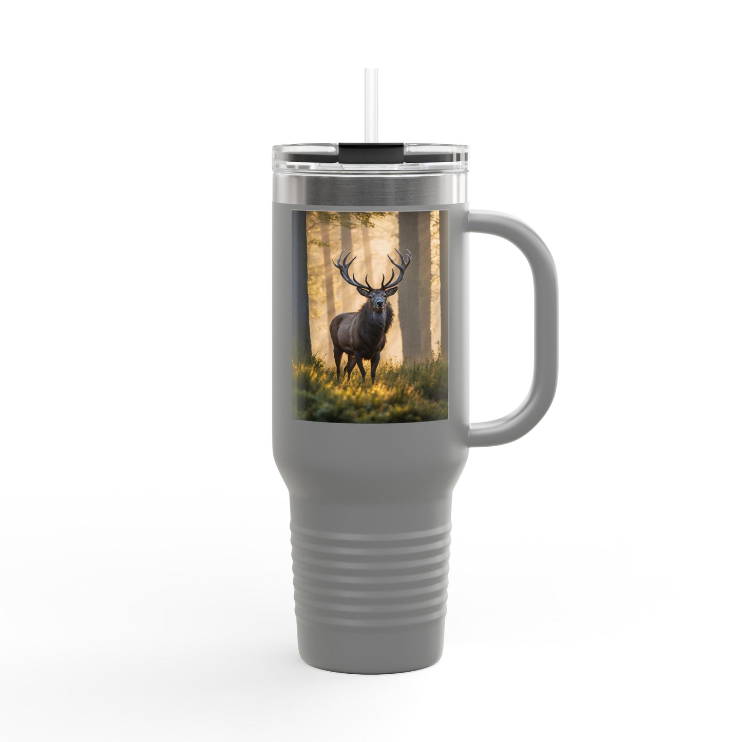 Wildlife Insulated Travel Mug - 40oz with Deer Design