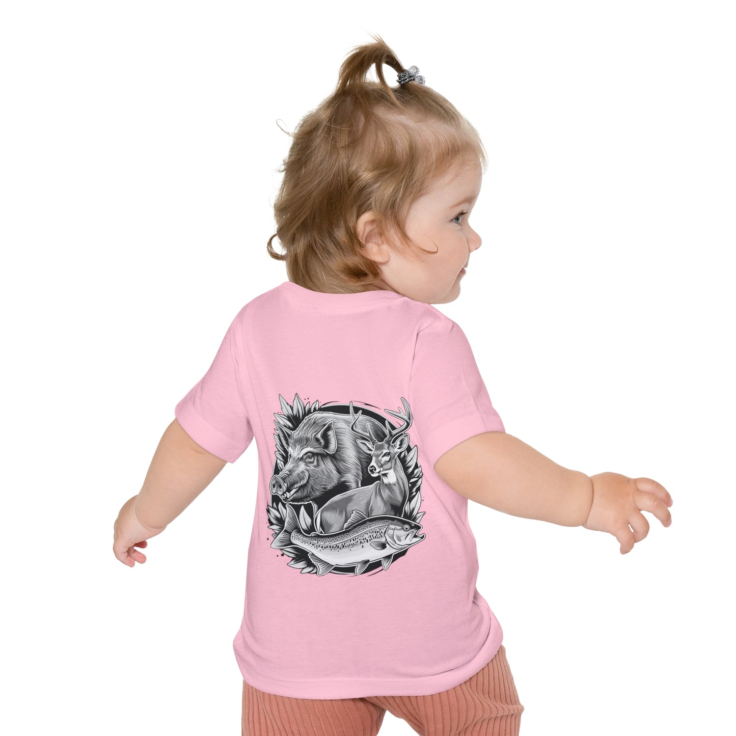 Mum's Lil Hunter Baby T-Shirt - Cute Outdoor Wildlife Graphic Tee