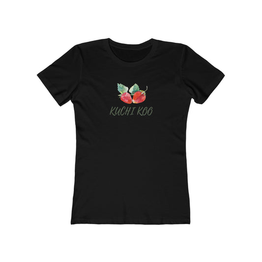 Kuchi Kog Strawberry Boyfriend Tee for Women - Stylish & Comfy Shirt