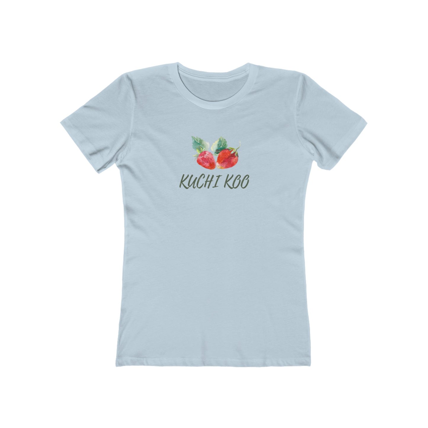 Kuchi Kog Strawberry Boyfriend Tee for Women - Stylish & Comfy Shirt