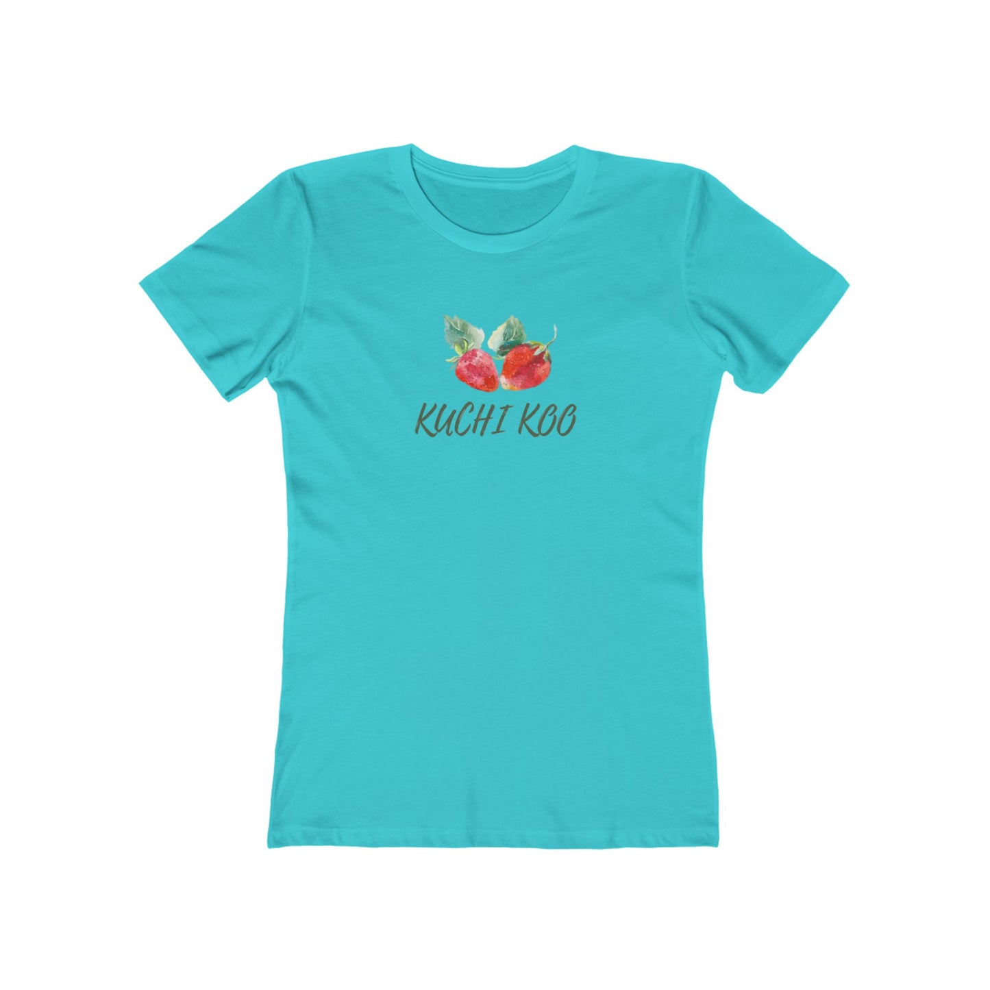 Kuchi Kog Strawberry Boyfriend Tee for Women - Stylish & Comfy Shirt