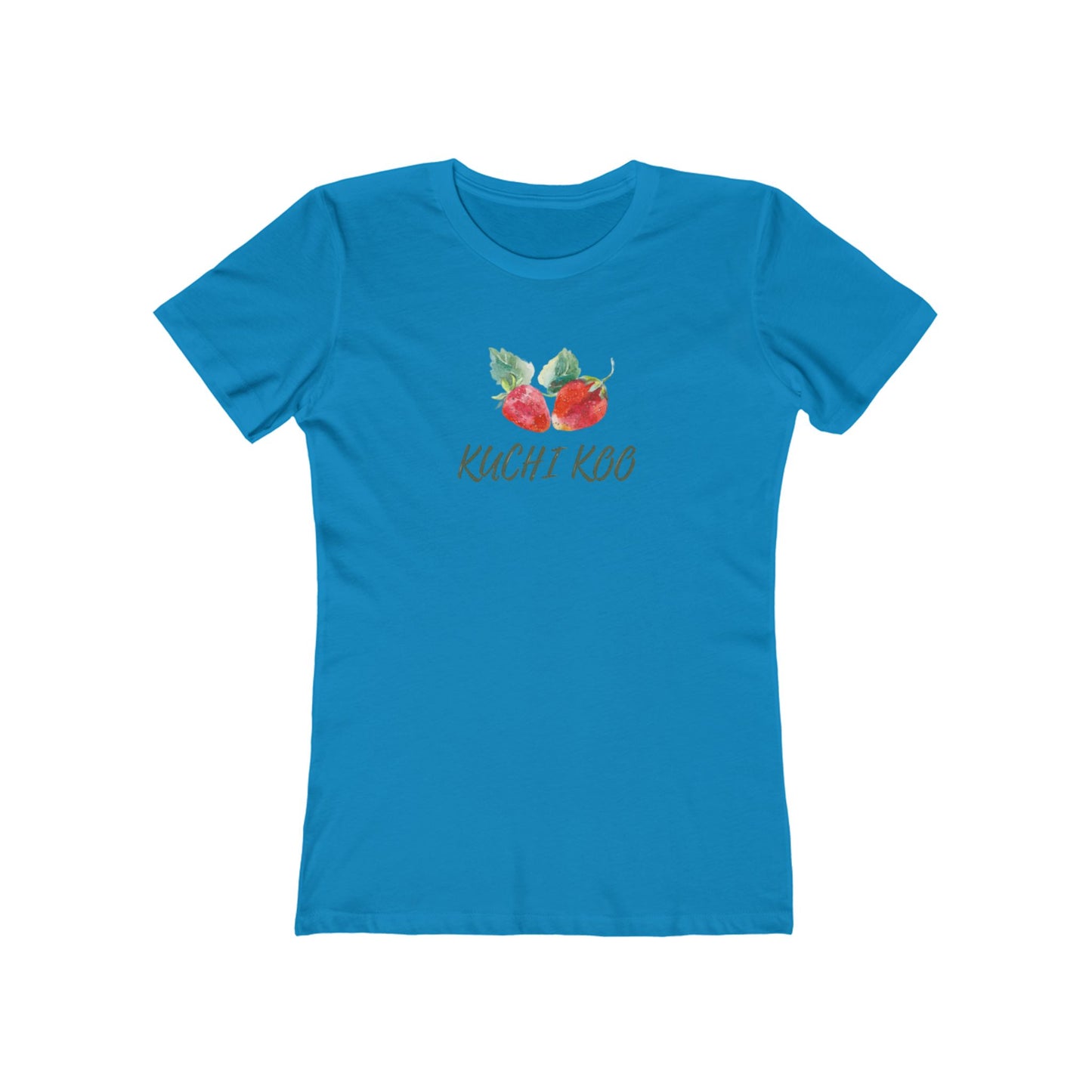 Kuchi Kog Strawberry Boyfriend Tee for Women - Stylish & Comfy Shirt