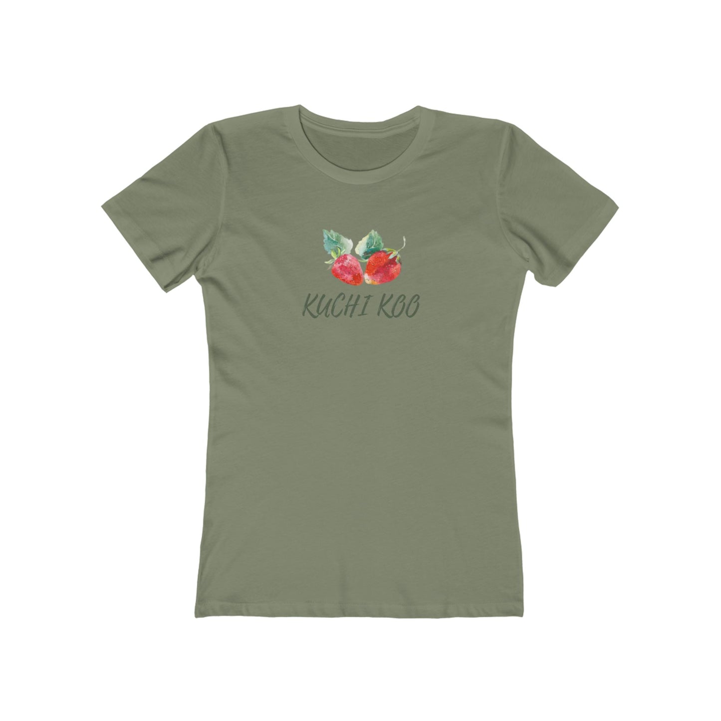 Kuchi Kog Strawberry Boyfriend Tee for Women - Stylish & Comfy Shirt