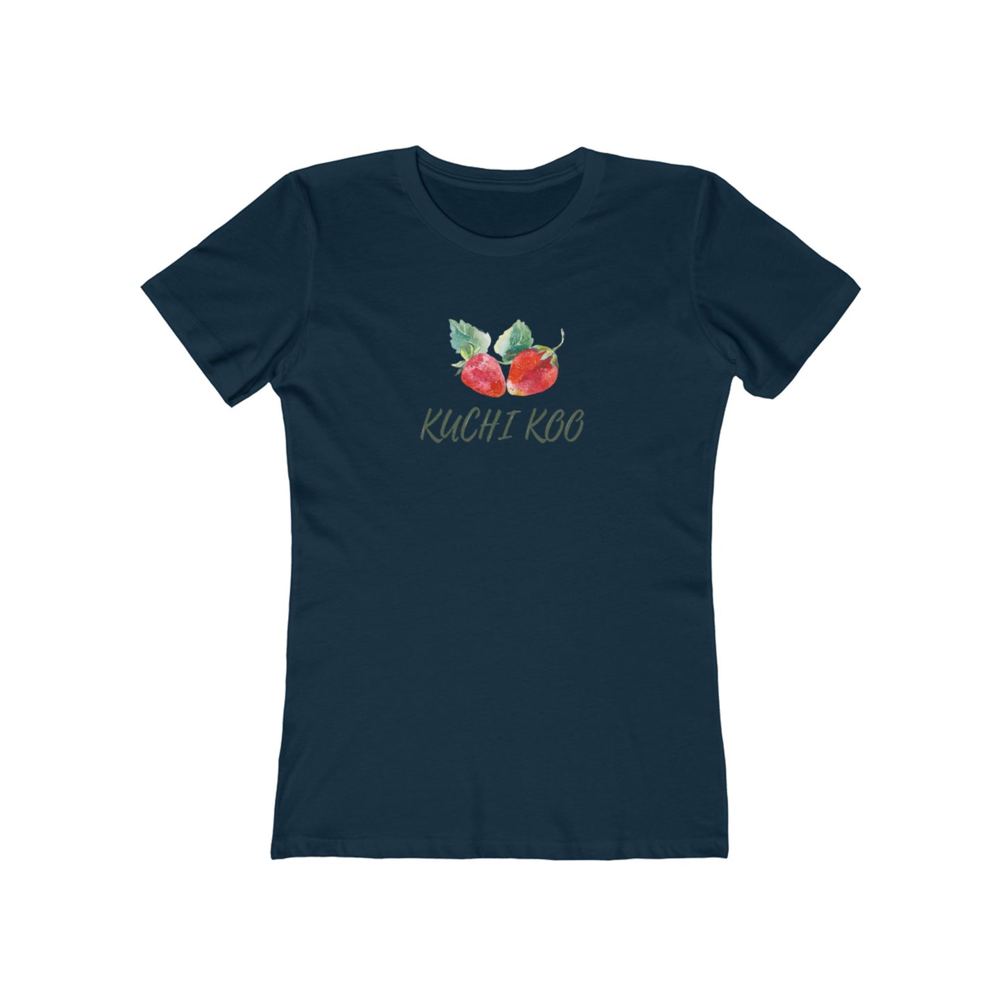 Kuchi Kog Strawberry Boyfriend Tee for Women - Stylish & Comfy Shirt