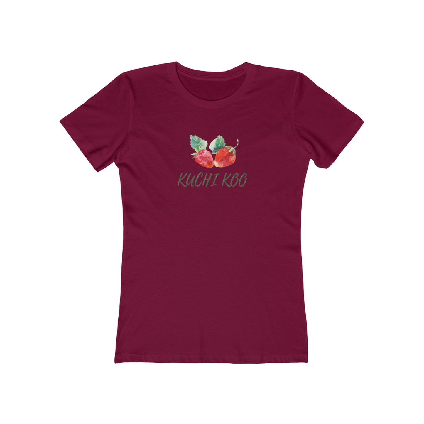 Kuchi Kog Strawberry Boyfriend Tee for Women - Stylish & Comfy Shirt