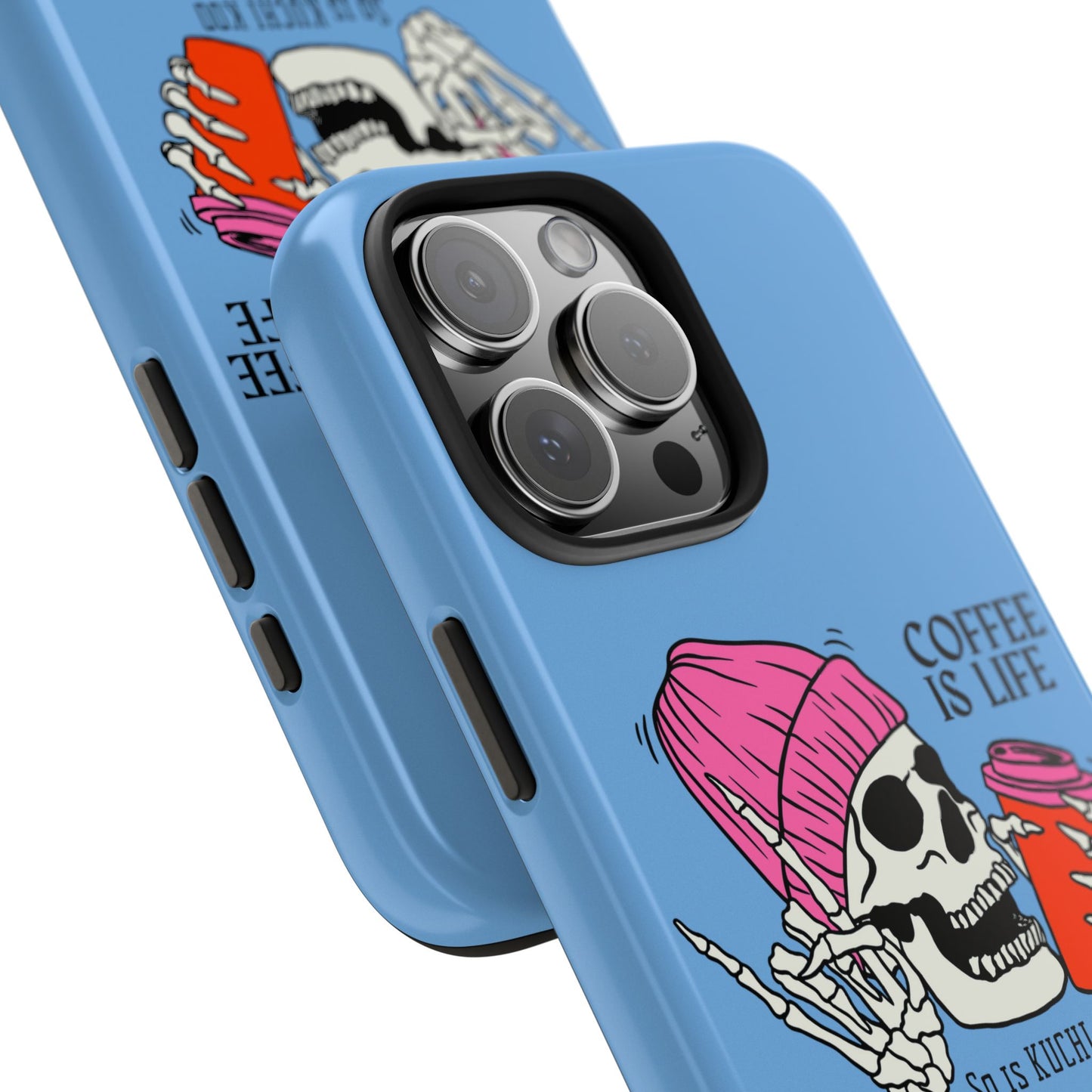 Coffee is Life Tough Phone Case - Skull Design for Coffee Lovers