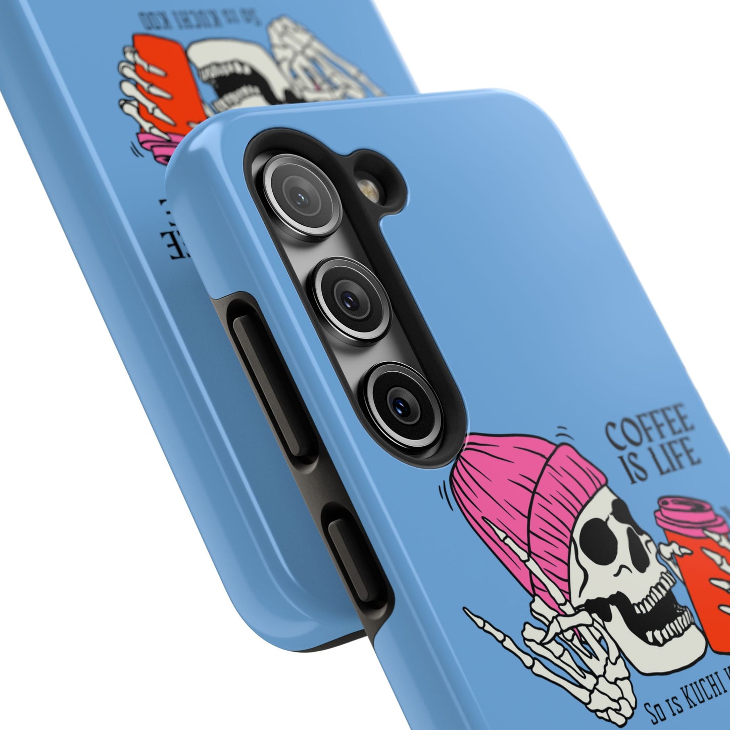 Coffee is Life Tough Phone Case - Skull Design for Coffee Lovers