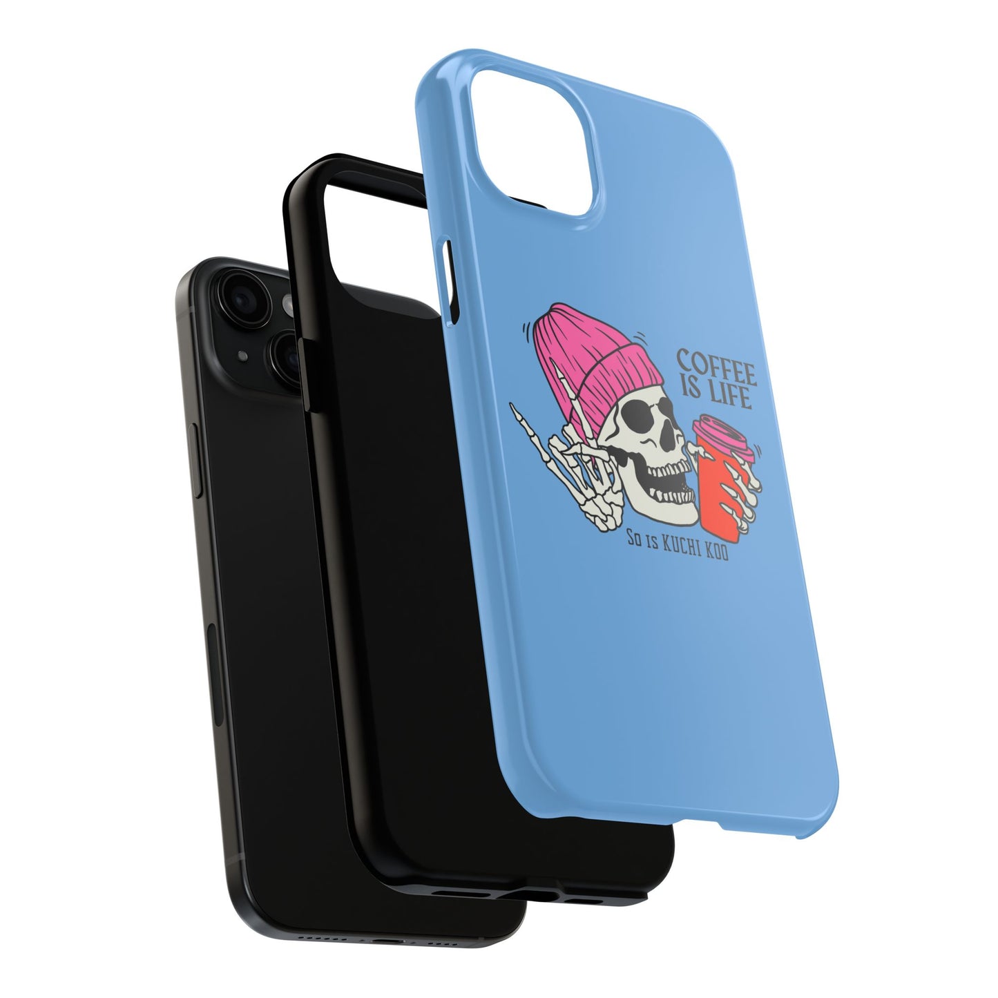 Coffee is Life Tough Phone Case - Skull Design for Coffee Lovers