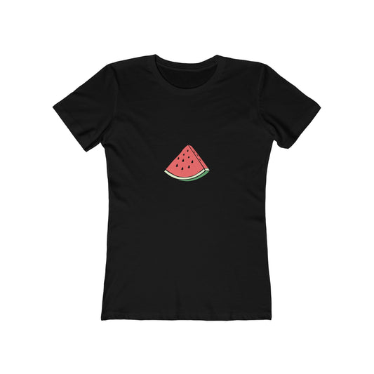 Watermelon Graphic Boyfriend Tee for Women - Casual Summer Style