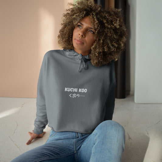 Casual Crop Hoodie - Kuchi koo Design for Comfortable Everyday Style