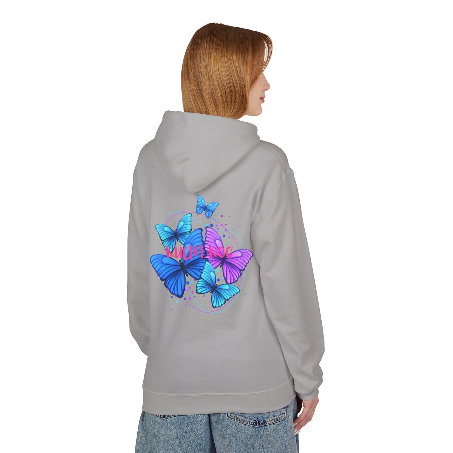 Butterfly Dreams Hoodie – Softstyle Fleece, Colorful & Vibrant Design