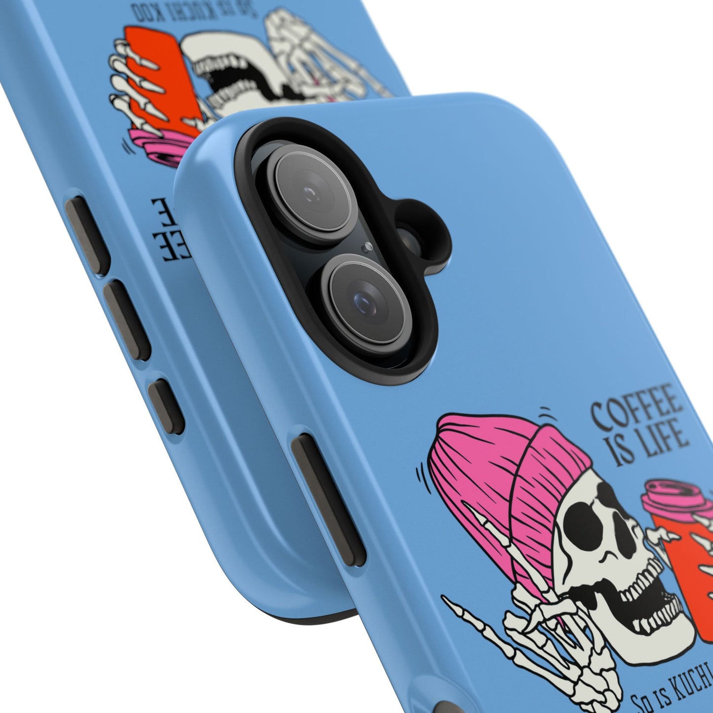 Coffee is Life Tough Phone Case - Skull Design for Coffee Lovers