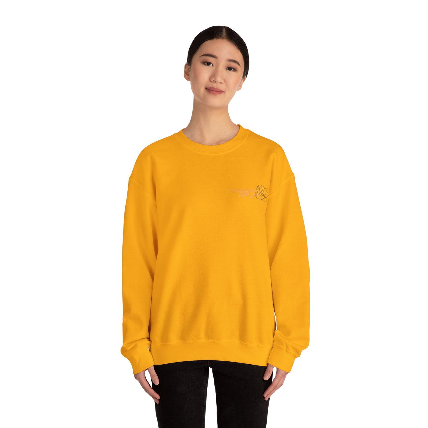 Crewneck Sweatshirt - Floral Rose Design, Cozy and Stylish for Everyday