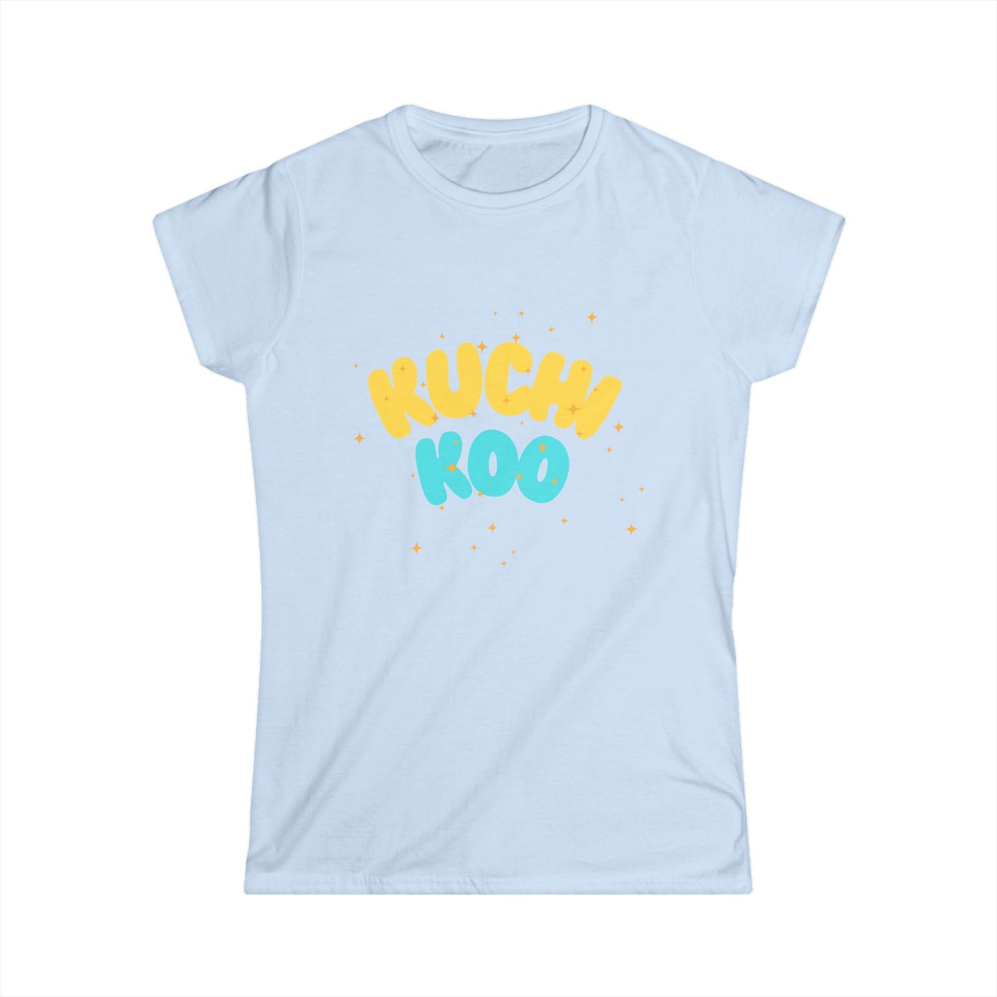 KUCHI KOO Women's Softstyle Tee - Playful Graphic T-Shirt for Everyday Wear