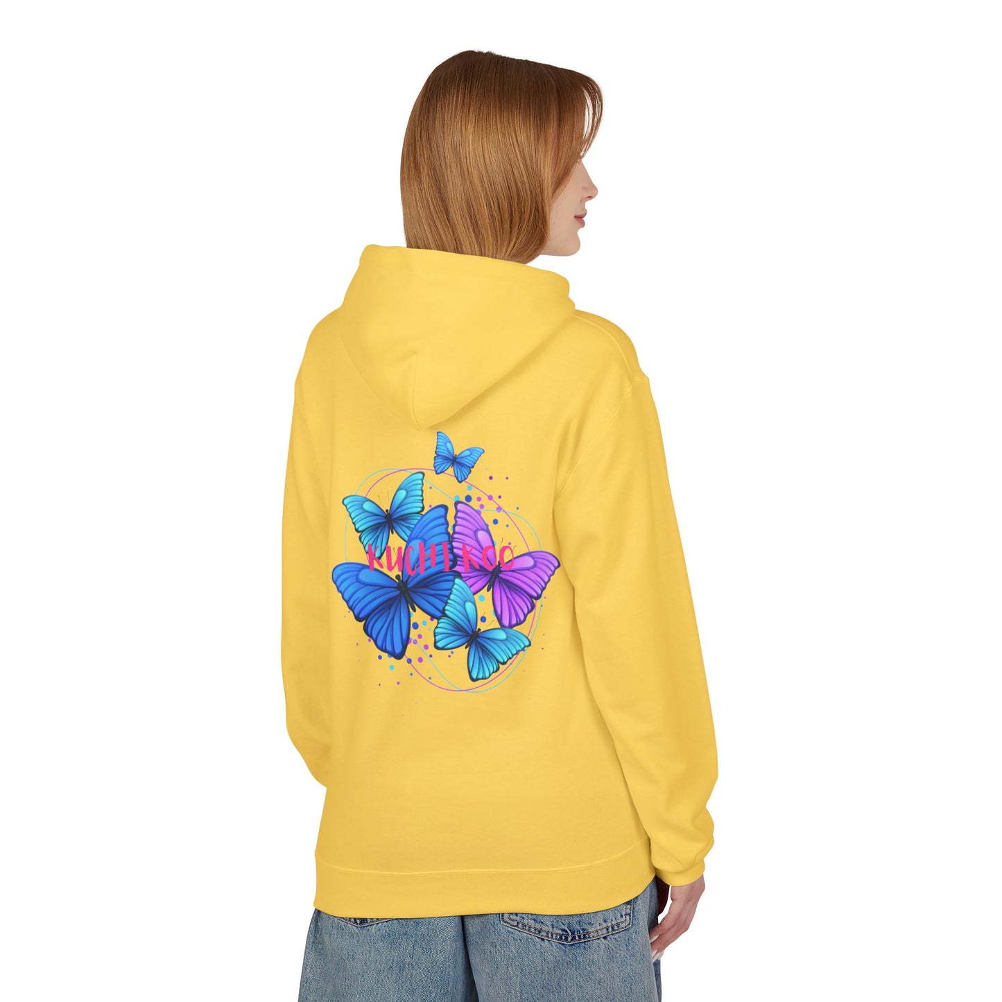 Butterfly Dreams Hoodie – Softstyle Fleece, Colorful & Vibrant Design