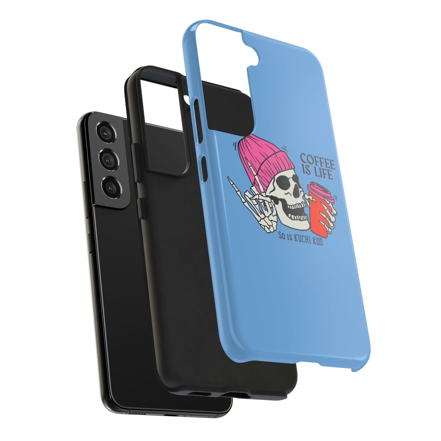 Coffee is Life Tough Phone Case - Skull Design for Coffee Lovers