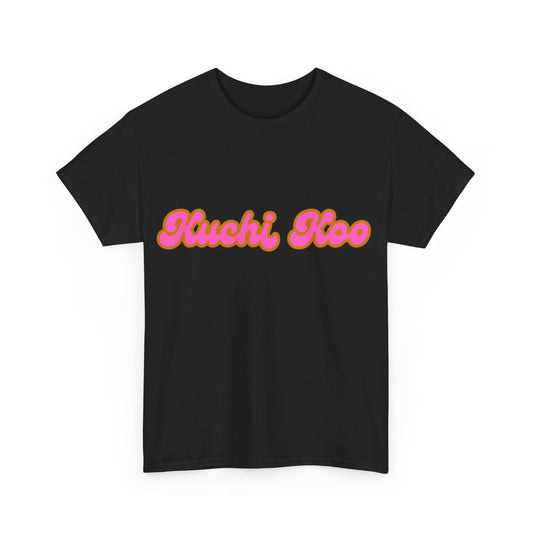 Retro 'Kuchi Koo' Unisex Heavy Cotton Tee - Fun and Trendy T-Shirt for Everyday Wear