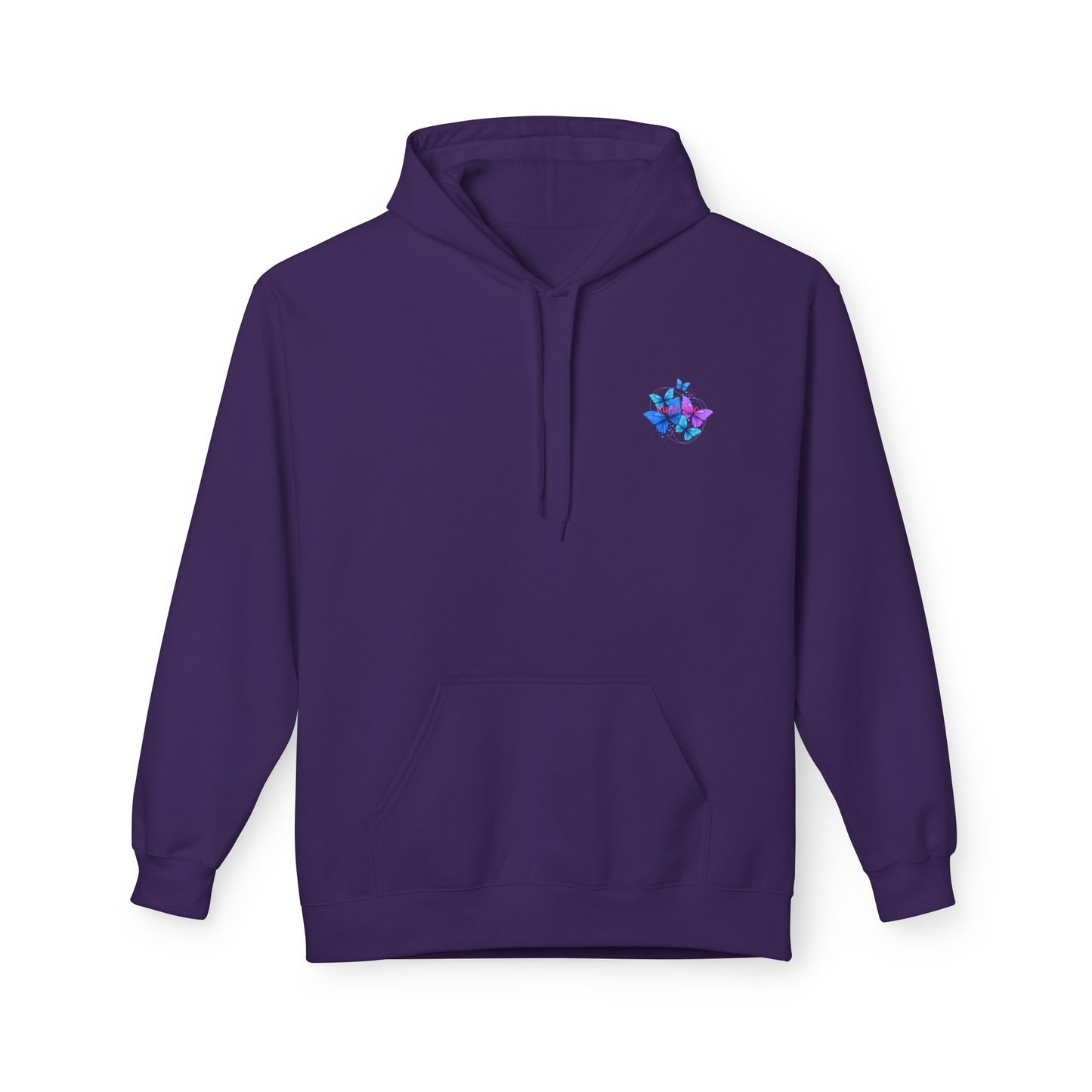 Butterfly Dreams Hoodie – Softstyle Fleece, Colorful & Vibrant Design