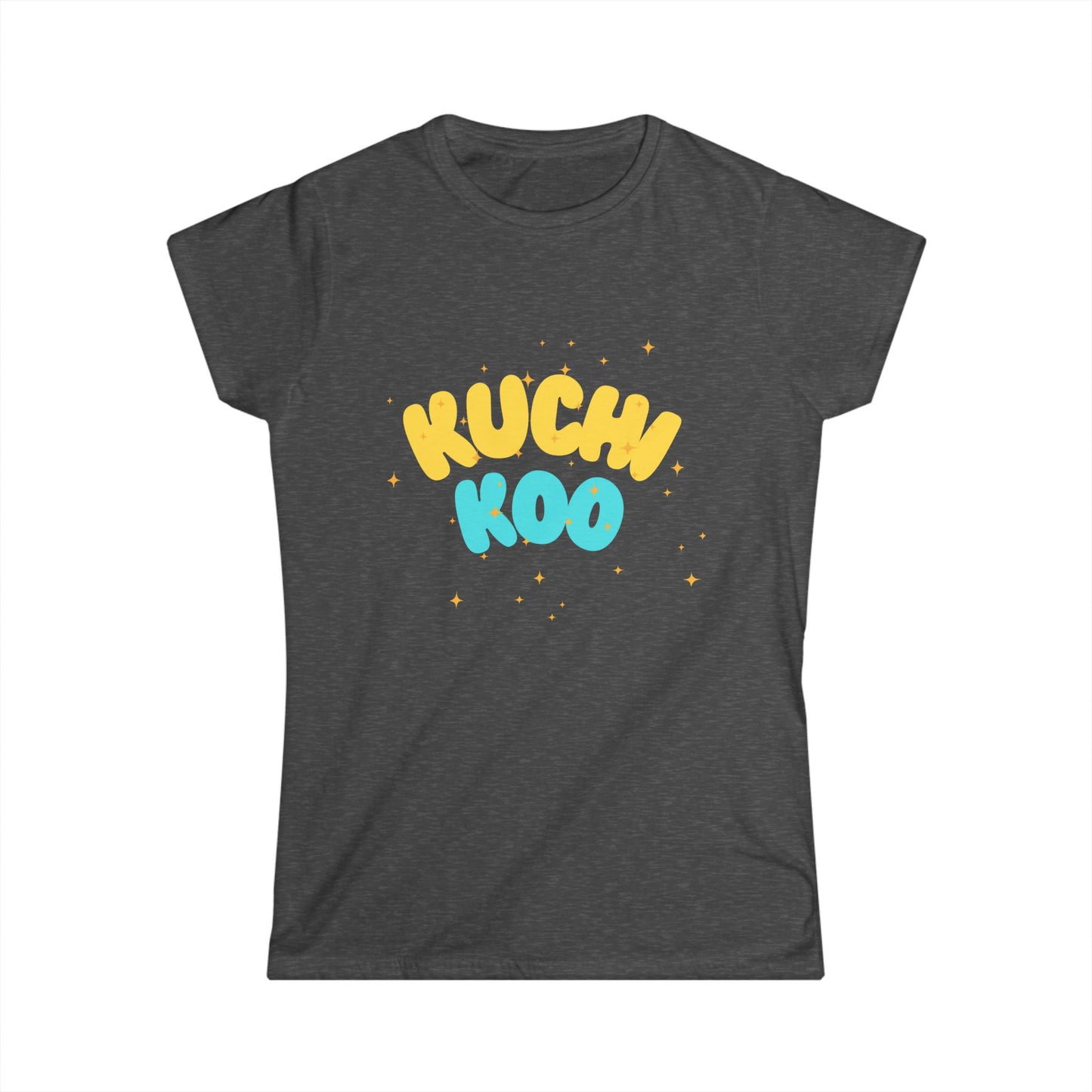 KUCHI KOO Women's Softstyle Tee - Playful Graphic T-Shirt for Everyday Wear