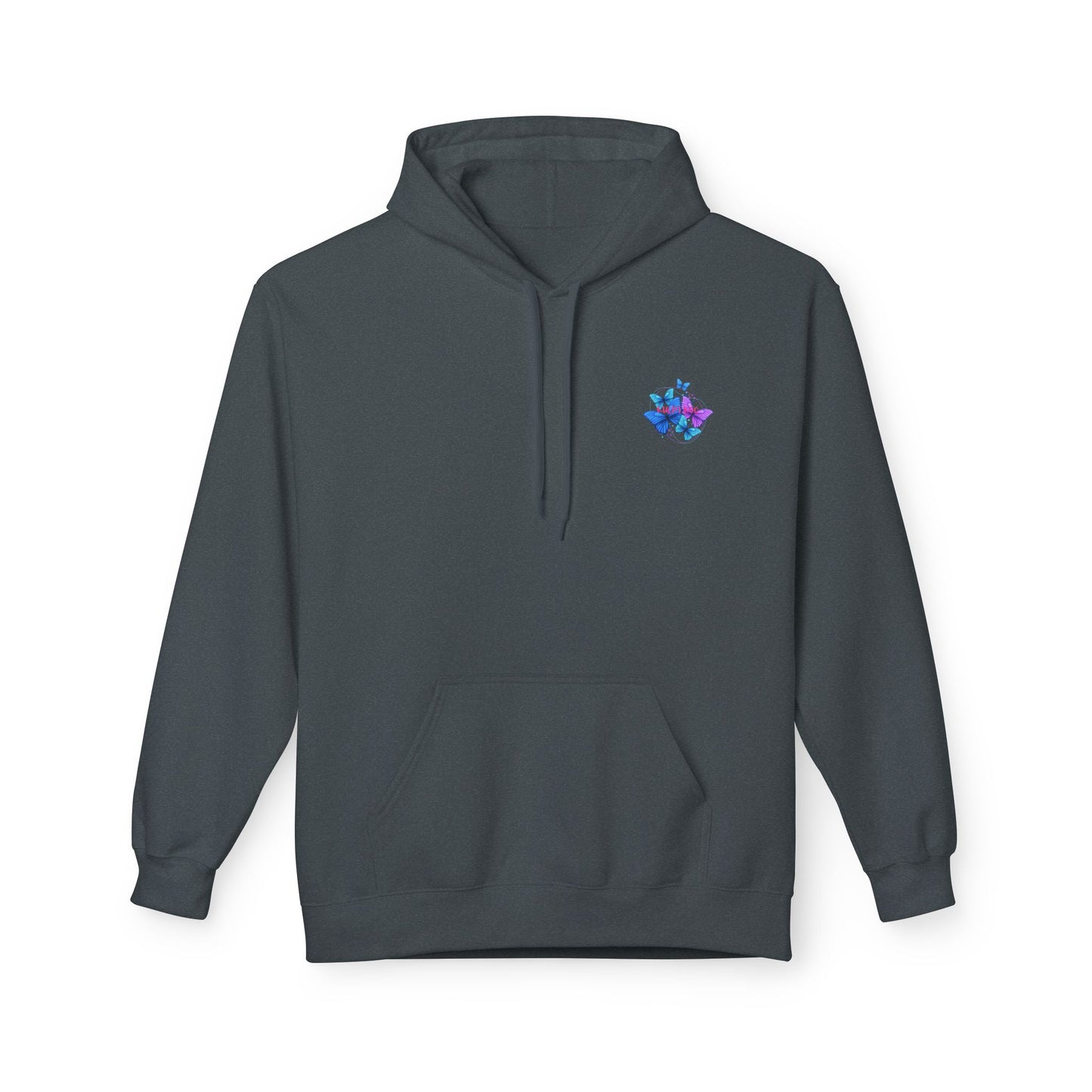 Butterfly Dreams Hoodie – Softstyle Fleece, Colorful & Vibrant Design