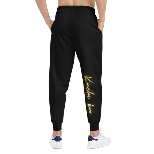 Kuchi Koo Athletic Joggers - Comfortable Black Joggers for Trendy Athletes