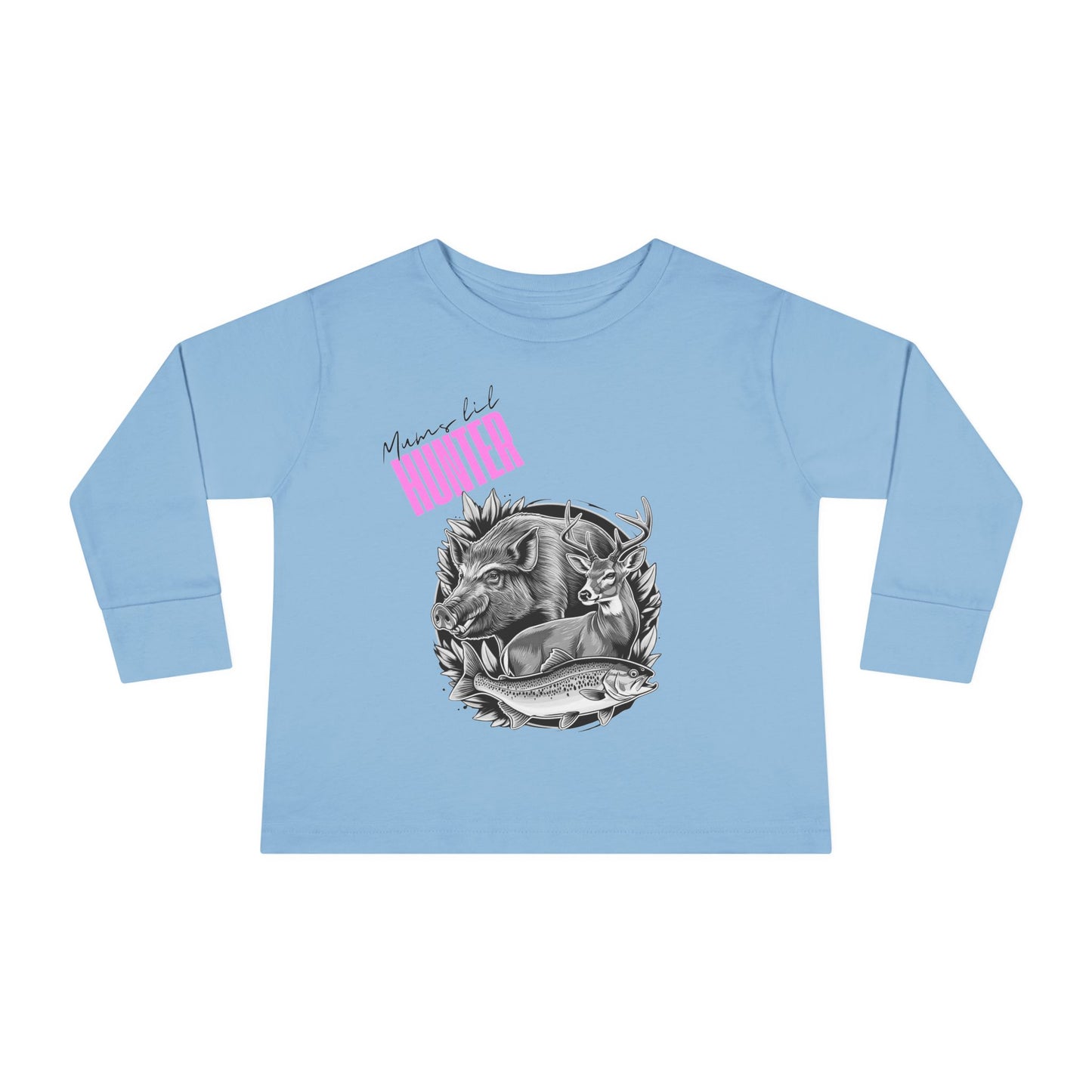 Toddler Long Sleeve Tee - Mini Hunter Graphic T-Shirt