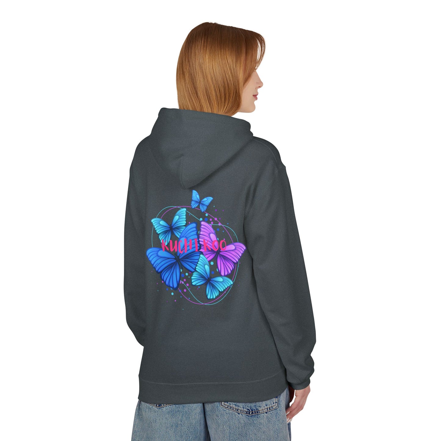Butterfly Dreams Hoodie – Softstyle Fleece, Colorful & Vibrant Design