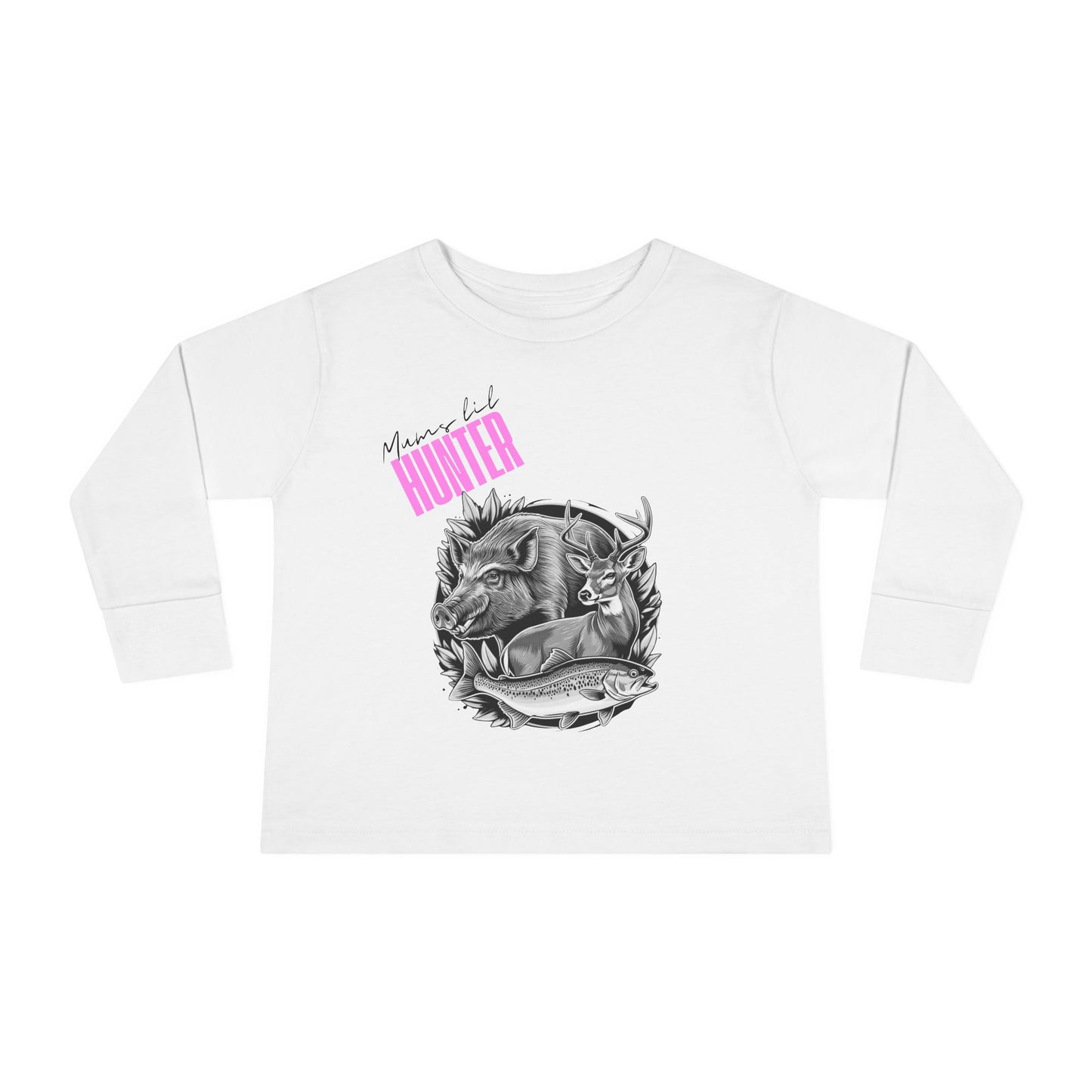 Toddler Long Sleeve Tee - Mini Hunter Graphic T-Shirt
