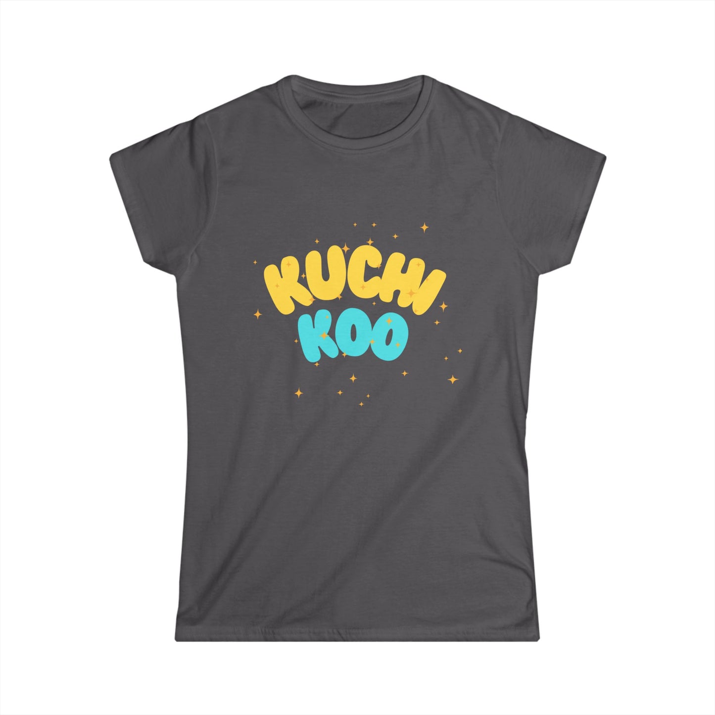 KUCHI KOO Women's Softstyle Tee - Playful Graphic T-Shirt for Everyday Wear