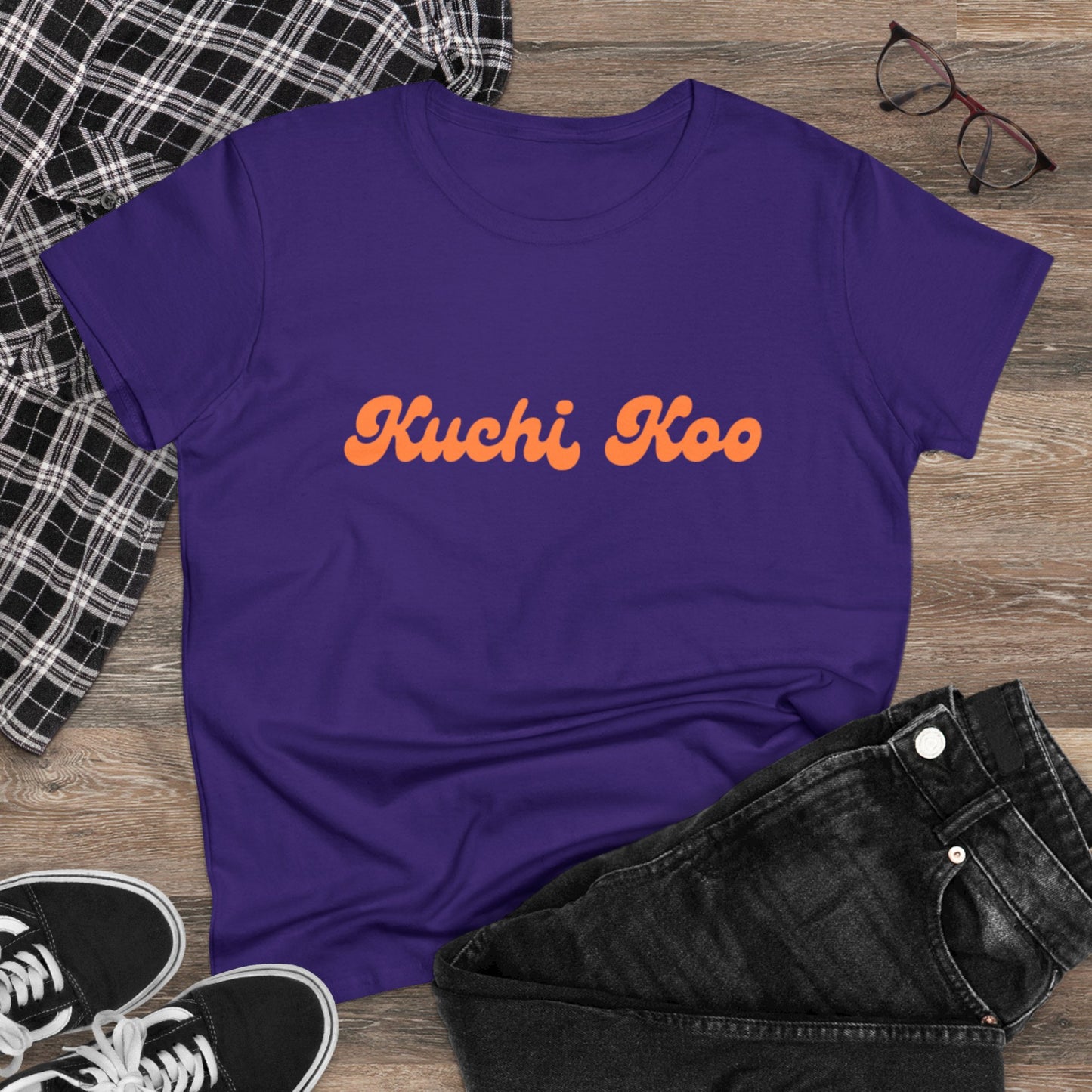 Kuchi Koo Women's Midweight Cotton Tee