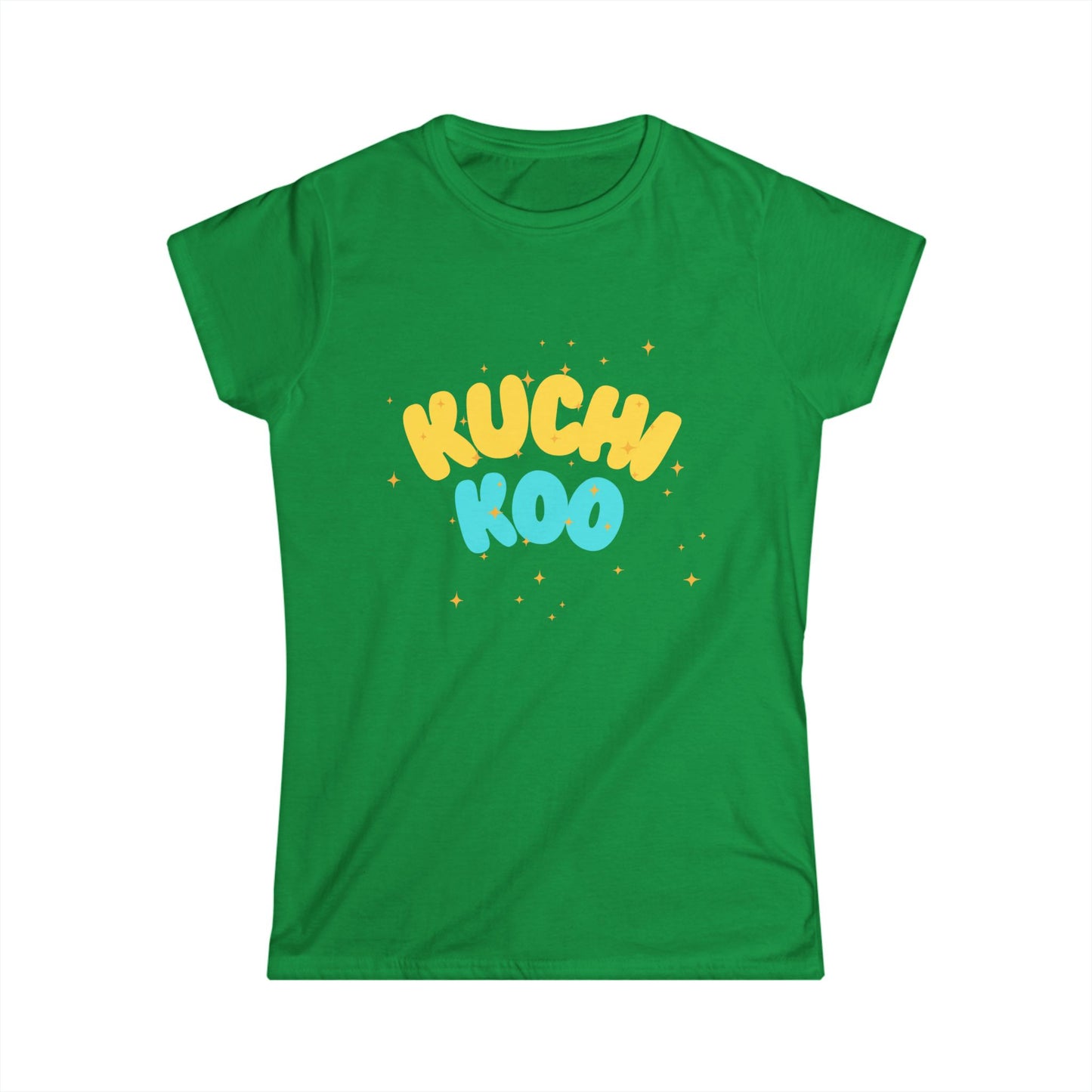 KUCHI KOO Women's Softstyle Tee - Playful Graphic T-Shirt for Everyday Wear
