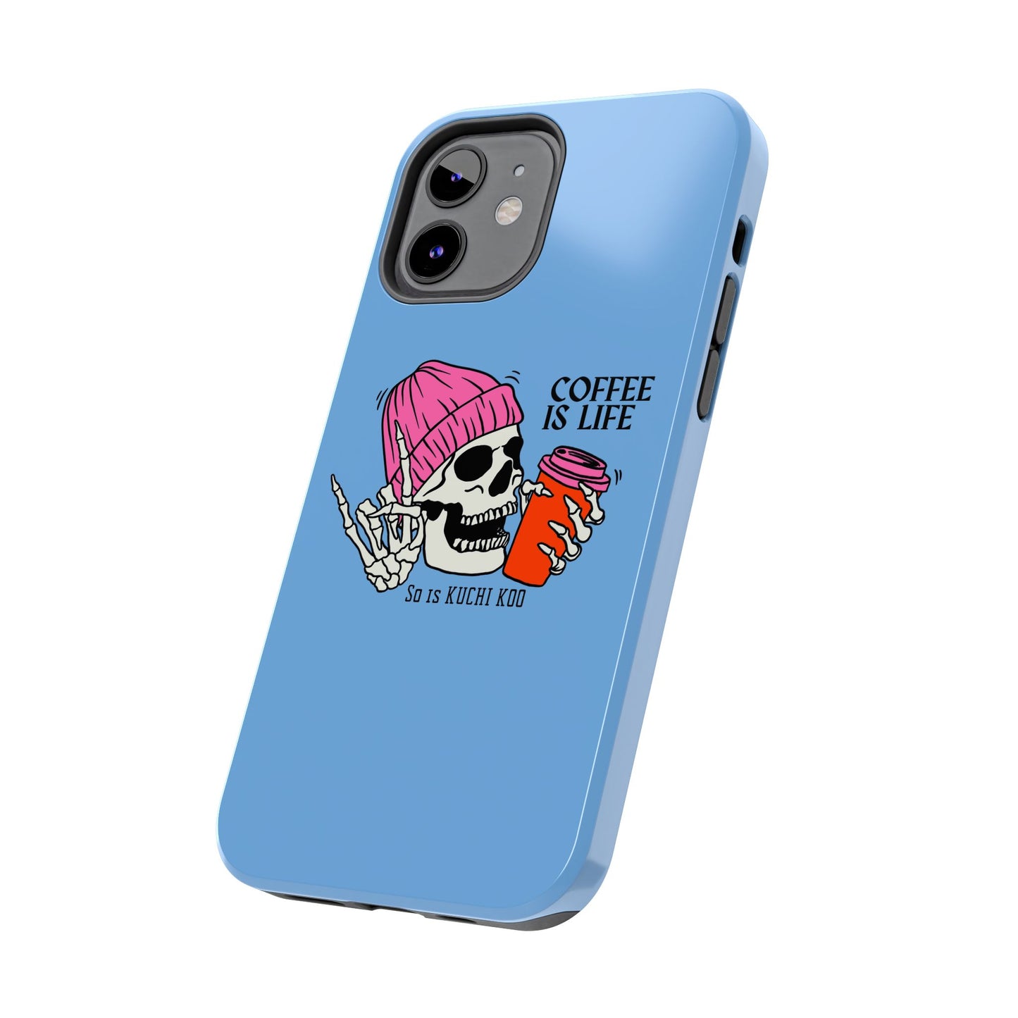 Coffee is Life Tough Phone Case - Skull Design for Coffee Lovers