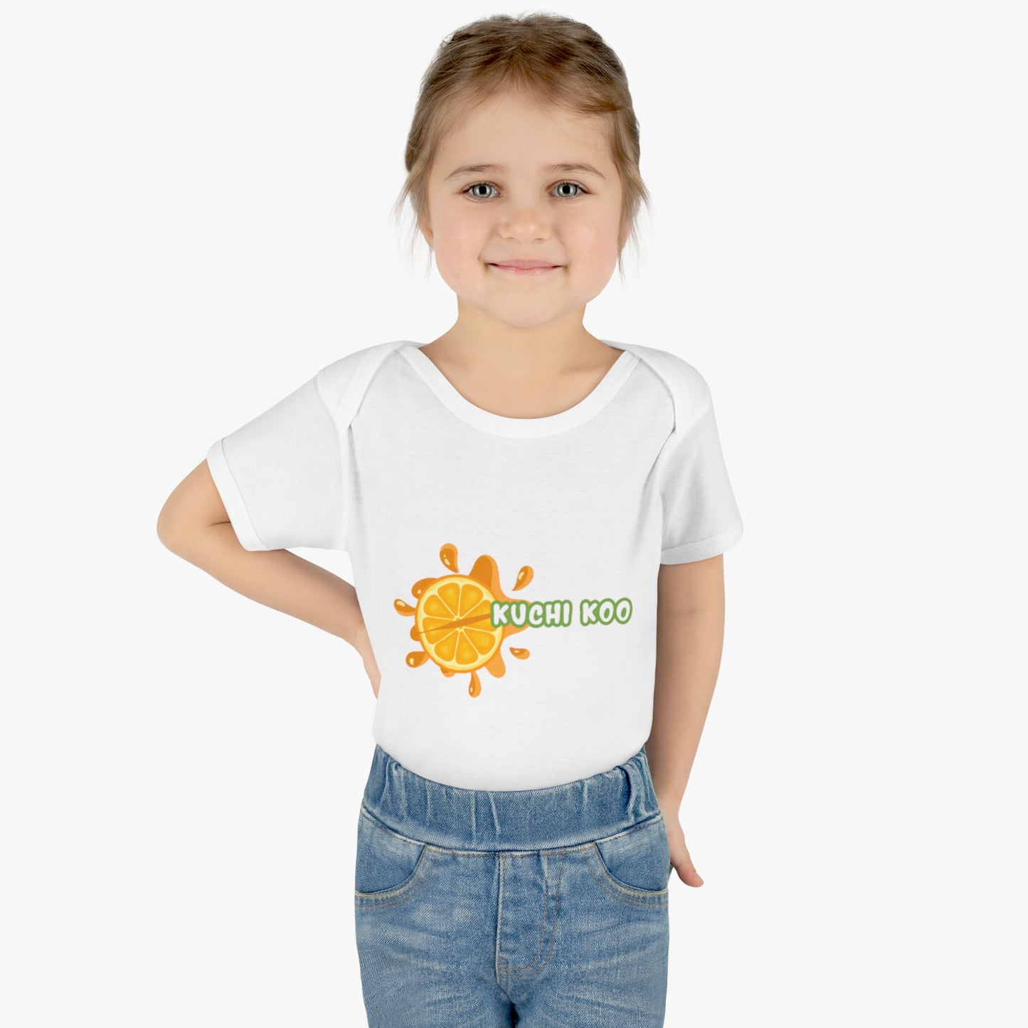 Kuchi Koo Citrus Infant Bodysuit - Cute Baby Rib Onesie