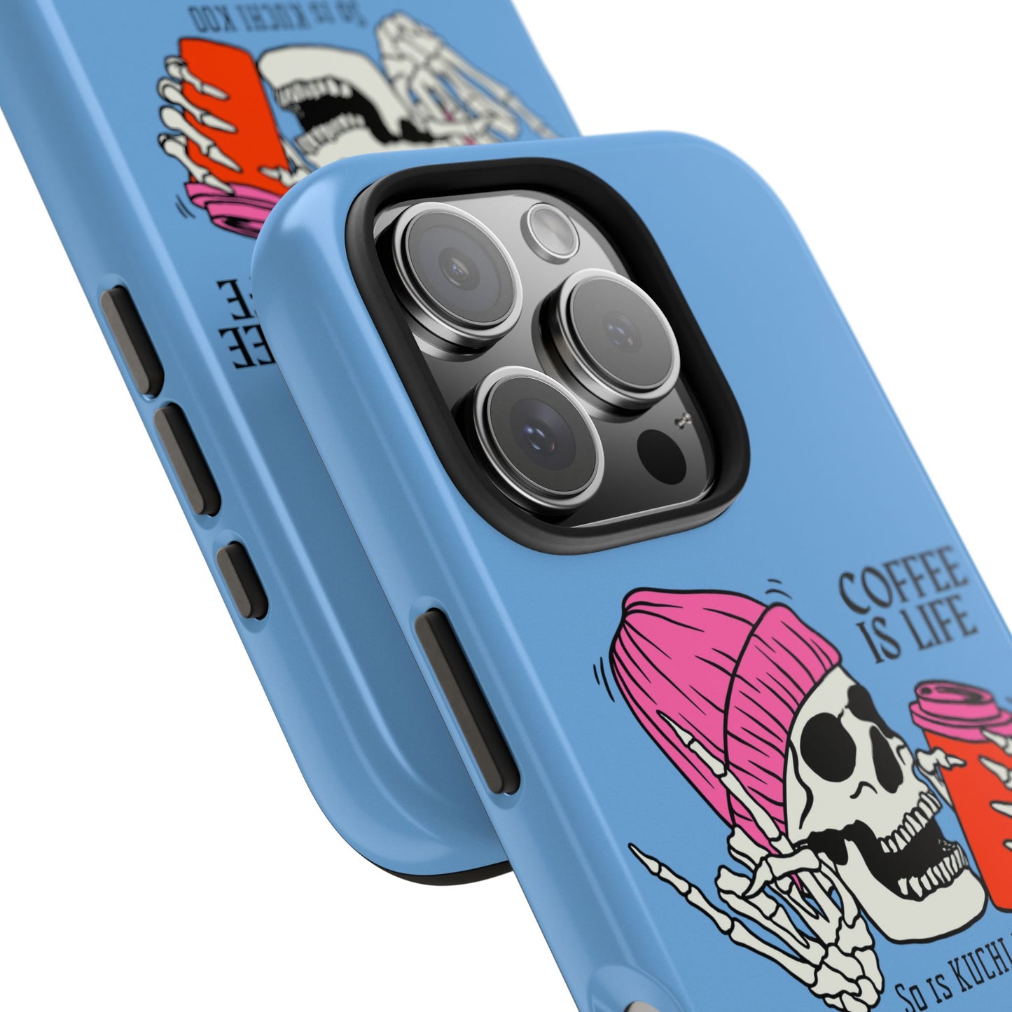 Coffee is Life Tough Phone Case - Skull Design for Coffee Lovers