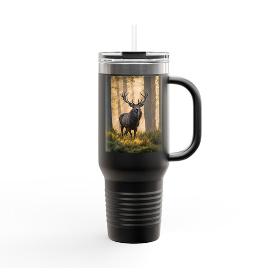 Wildlife Insulated Travel Mug - 40oz with Deer Design