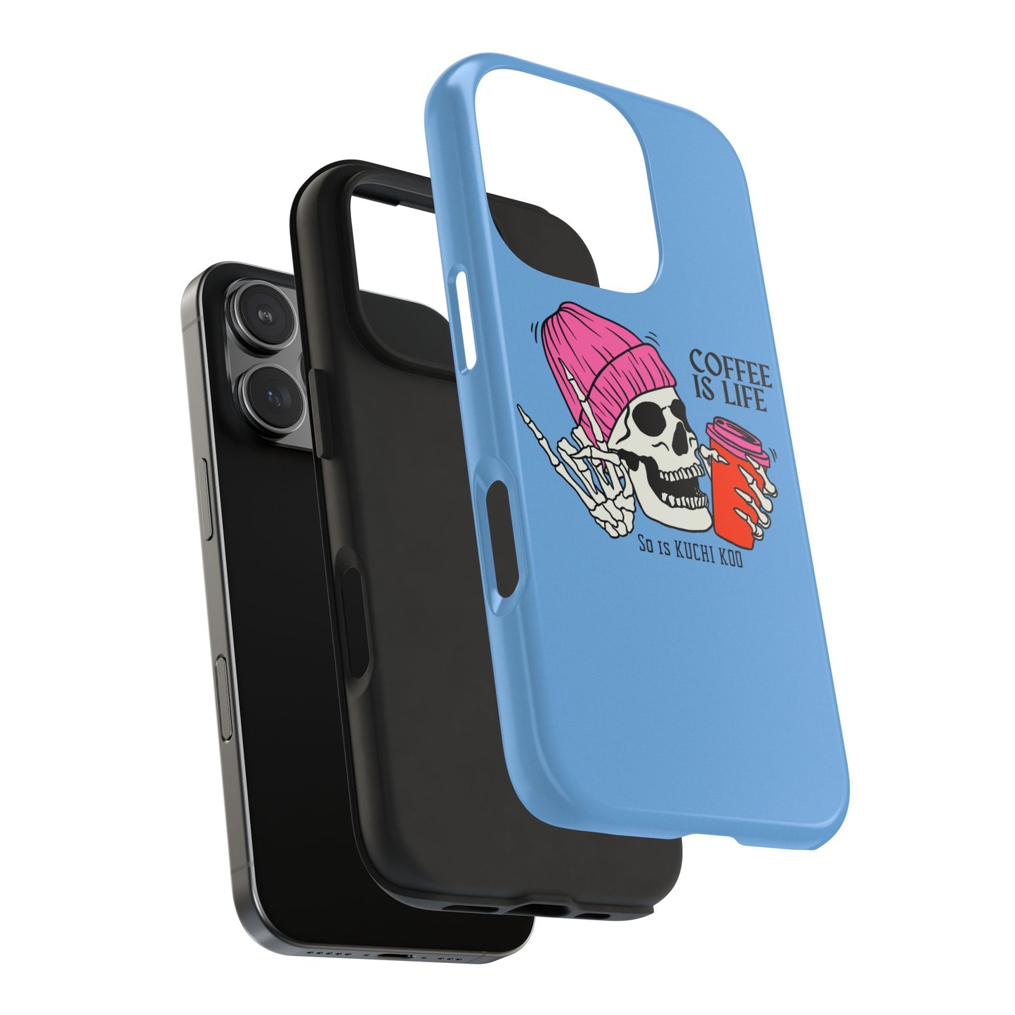 Coffee is Life Tough Phone Case - Skull Design for Coffee Lovers