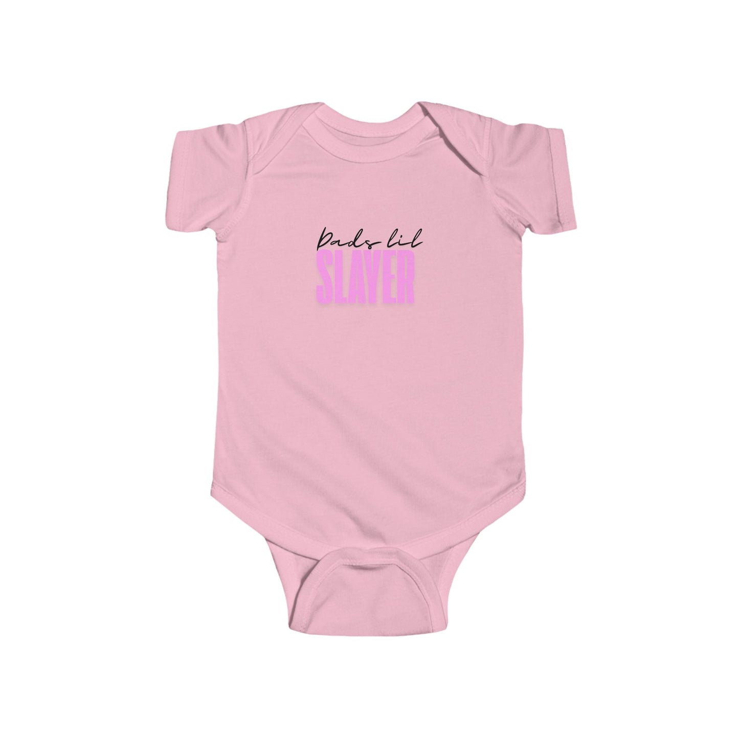 Cute Infant Bodysuit with 'Dude Lil Slayer' Design - Perfect for New Parents & Baby Celebrations