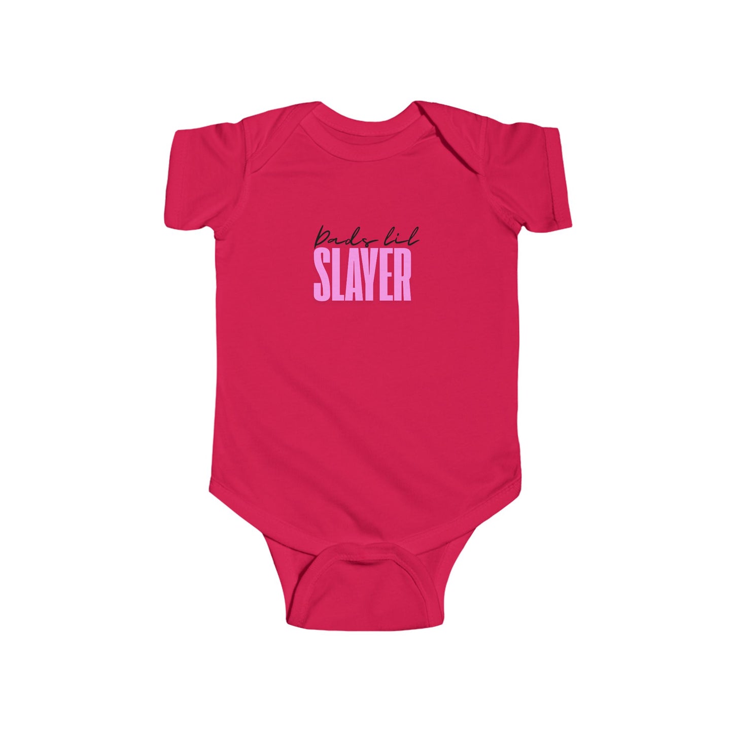 Cute Infant Bodysuit with 'Dude Lil Slayer' Design - Perfect for New Parents & Baby Celebrations