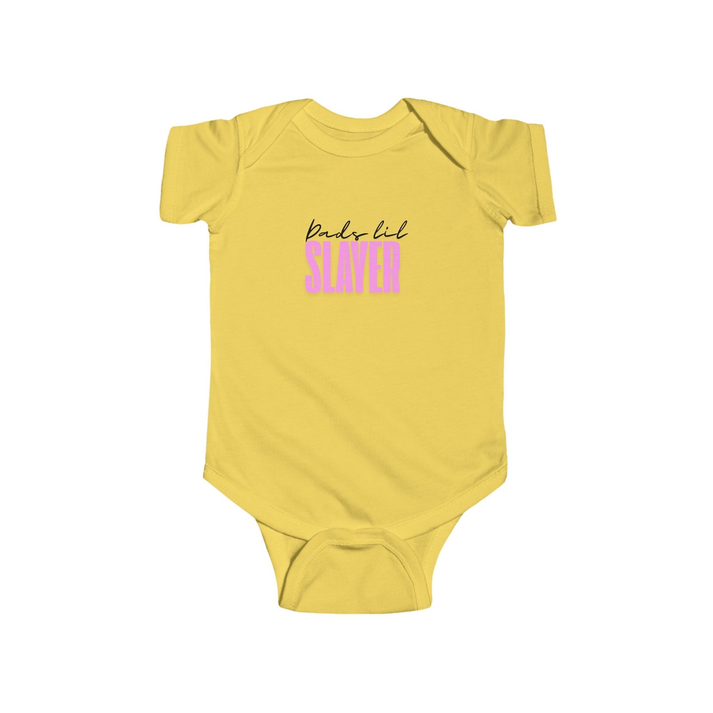 Cute Infant Bodysuit with 'Dude Lil Slayer' Design - Perfect for New Parents & Baby Celebrations