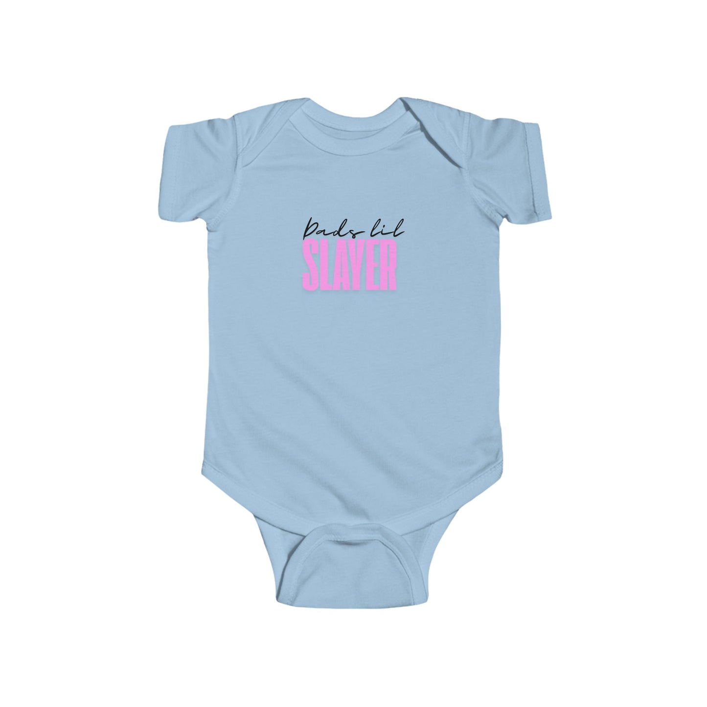 Cute Infant Bodysuit with 'Dude Lil Slayer' Design - Perfect for New Parents & Baby Celebrations